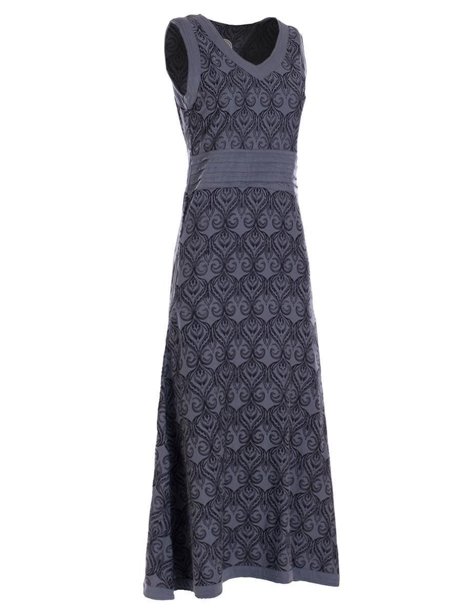 Vishes Maxikleid Langes Kleid Jersey Baumwolle Ornament Print Ärmellos Alternative Mode, Boho, Hippie, Ethno, Festival – Bild 4 von 4