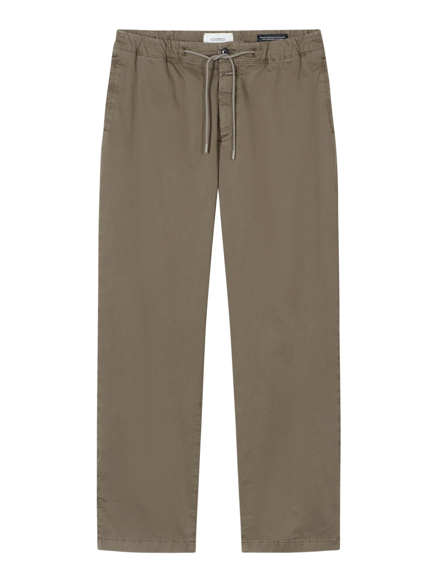 CLOSED Stoffhose braun, Casual, Baumwolle, Unifarben, Relaxed Fit, Mittel