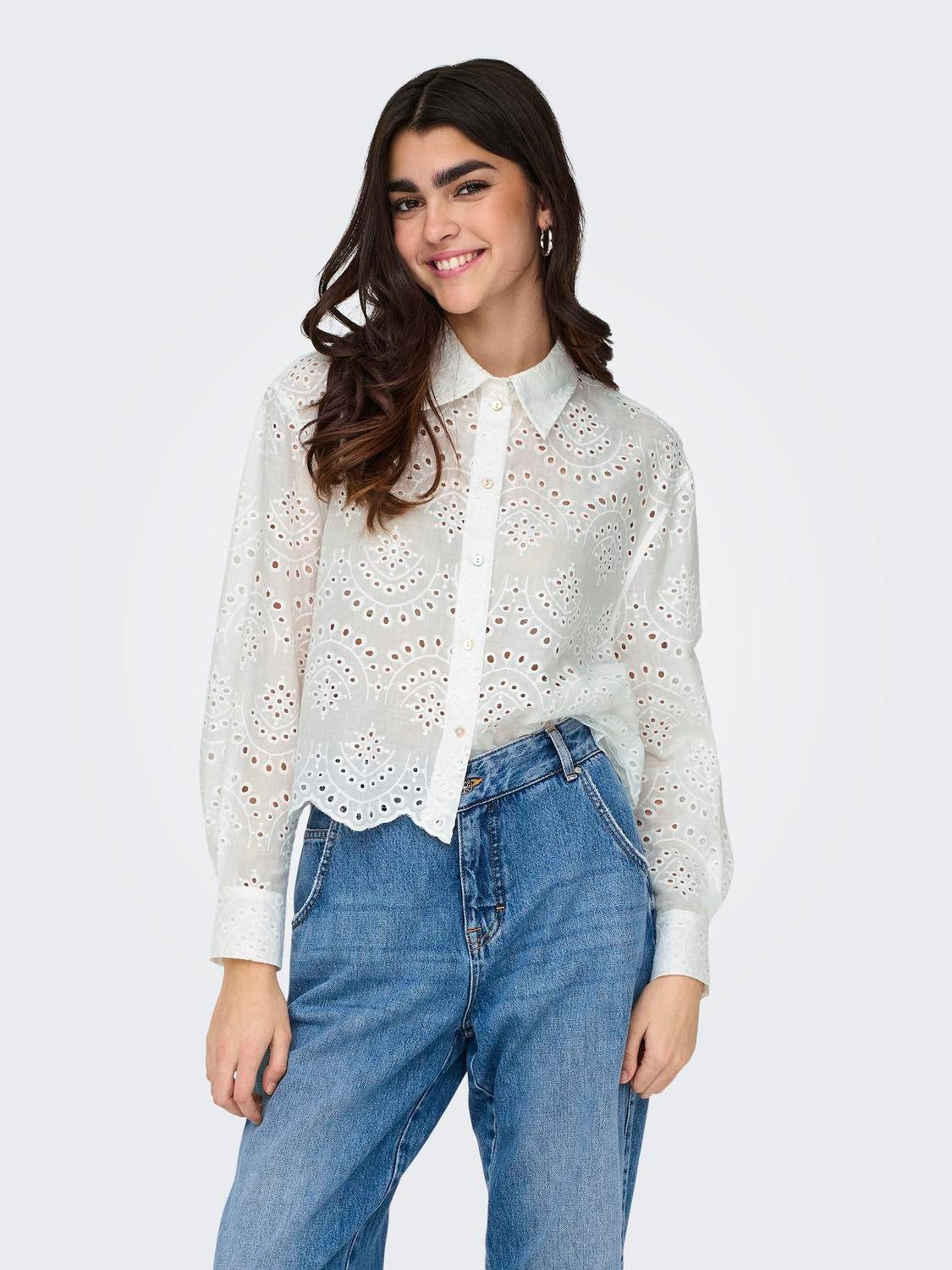 ONLY Langarmbluse ONLVALAIS L/S SHIRT WVN NOOS günstig online kaufen
