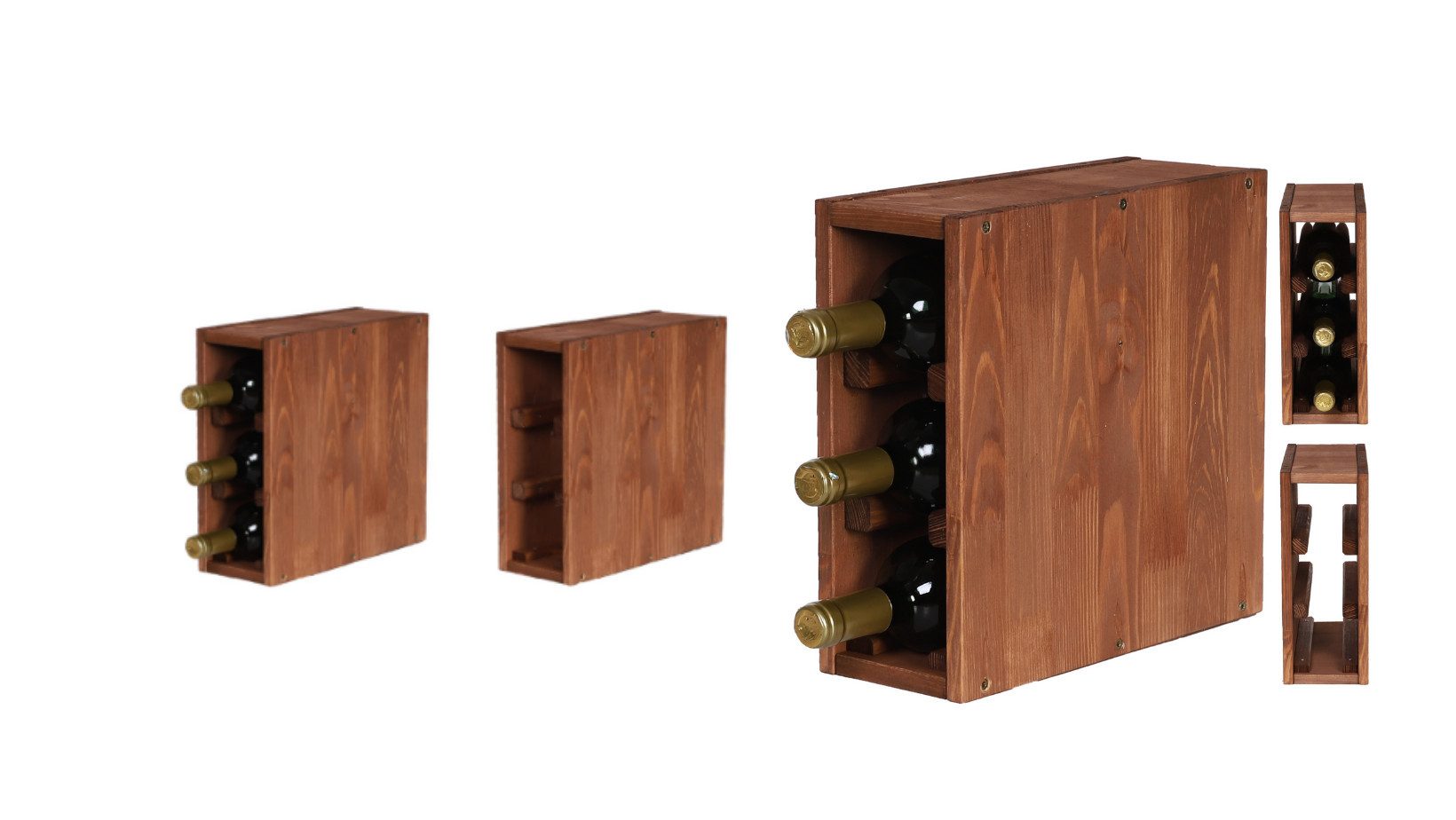Modo24 Weinregal RW61, Modular Flaschenregal Flaschenständer günstig online kaufen
