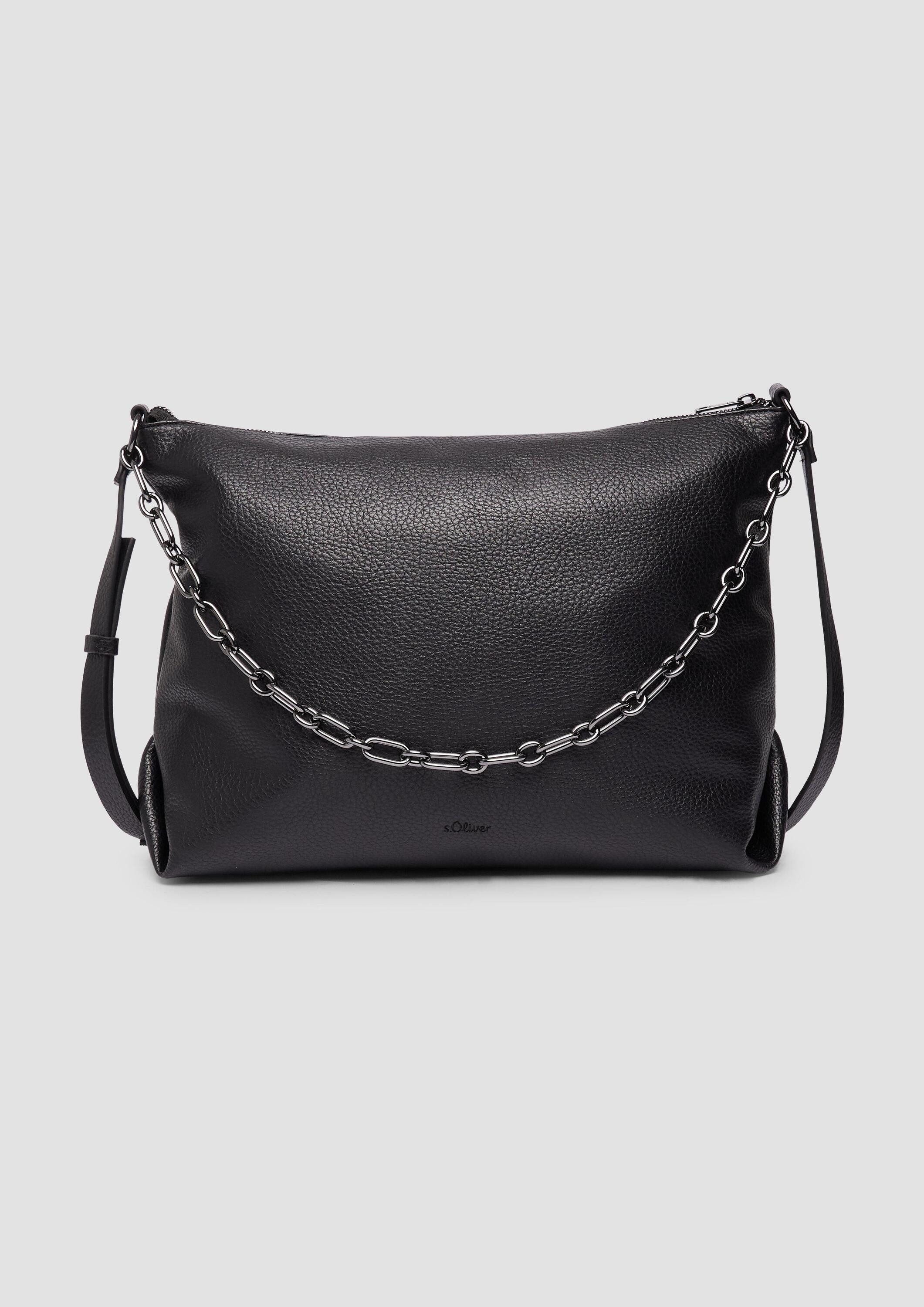 s.Oliver Umhängetasche Tasche, Tasche mit Kettenriemen und abnehmbarem Schultergurt