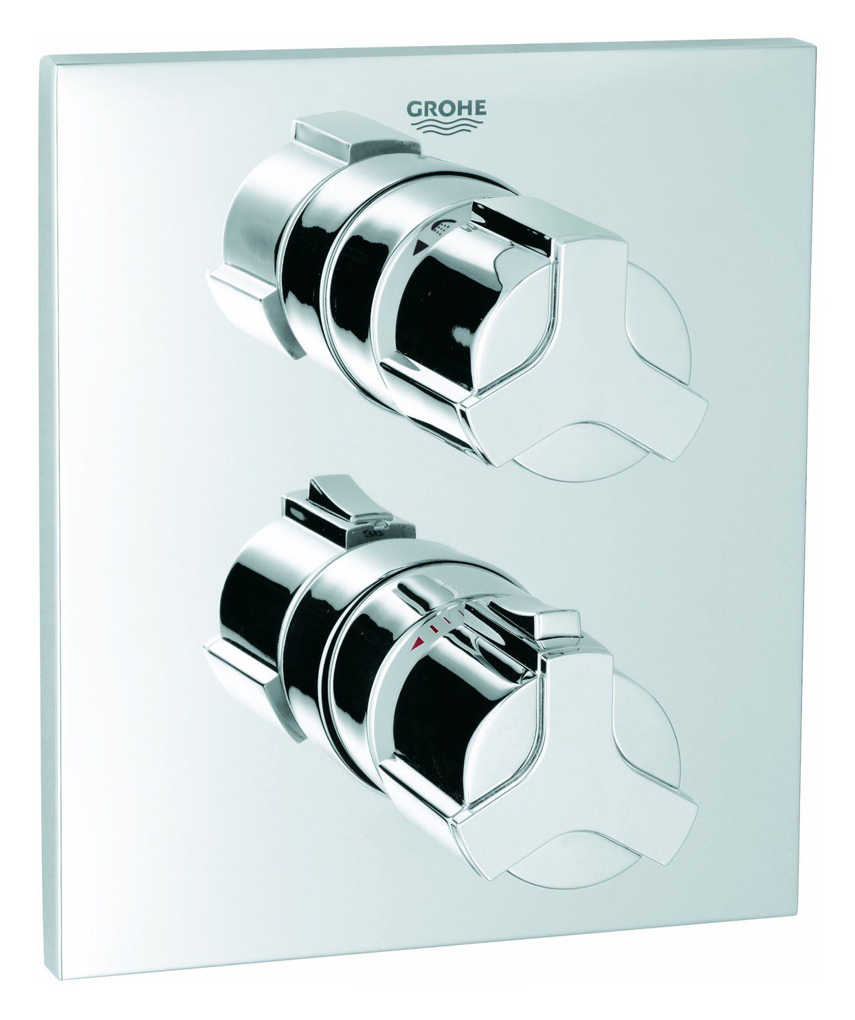 Grohe Unterputzarmatur Allure Thermostat mit integrierter 2 Wege Umstellung Unterputz - Chrom