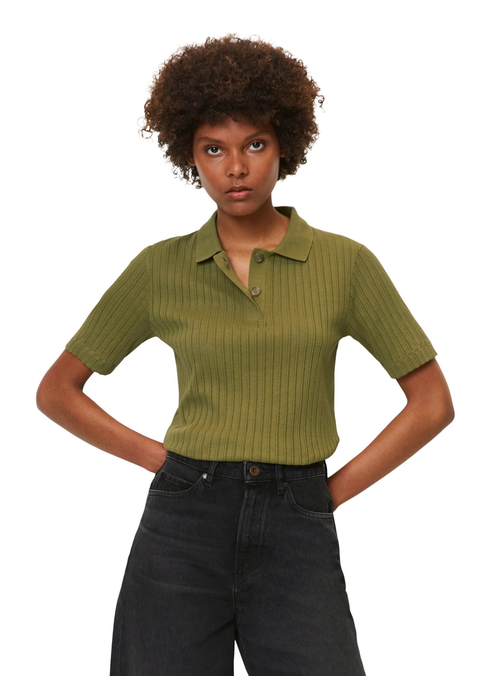 T-Shirt aus grün O'Polo Marc reiner Bio-Baumwolle