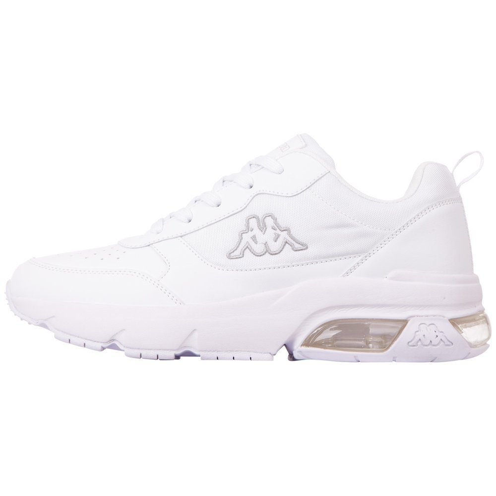 Kappa Sneaker mit sichtbarem Luftkissen in der Sohle white-l'grey