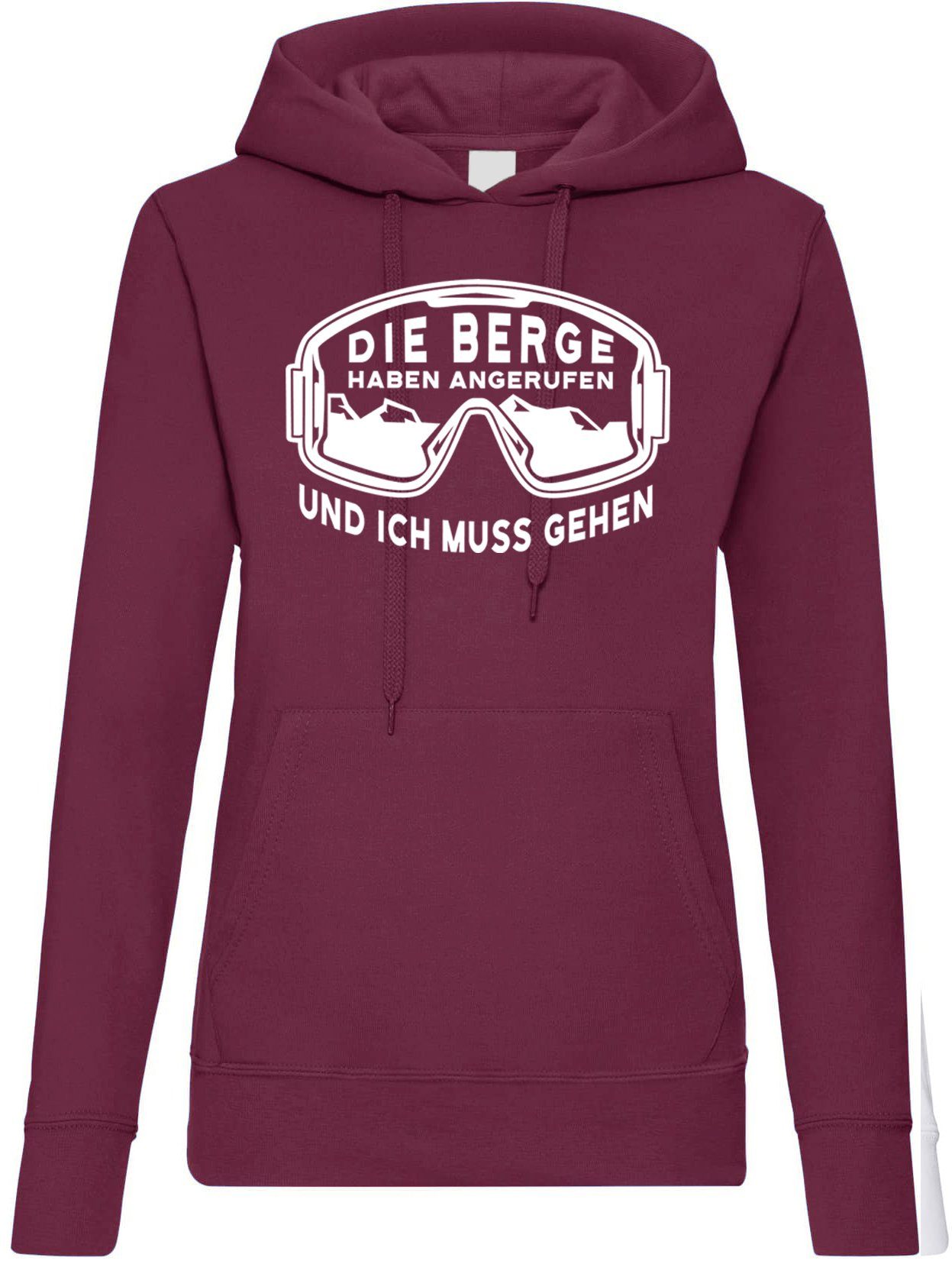 Kapuzenpullover Ich Muss Zu Den Bergen Damen Hoodie Pullover