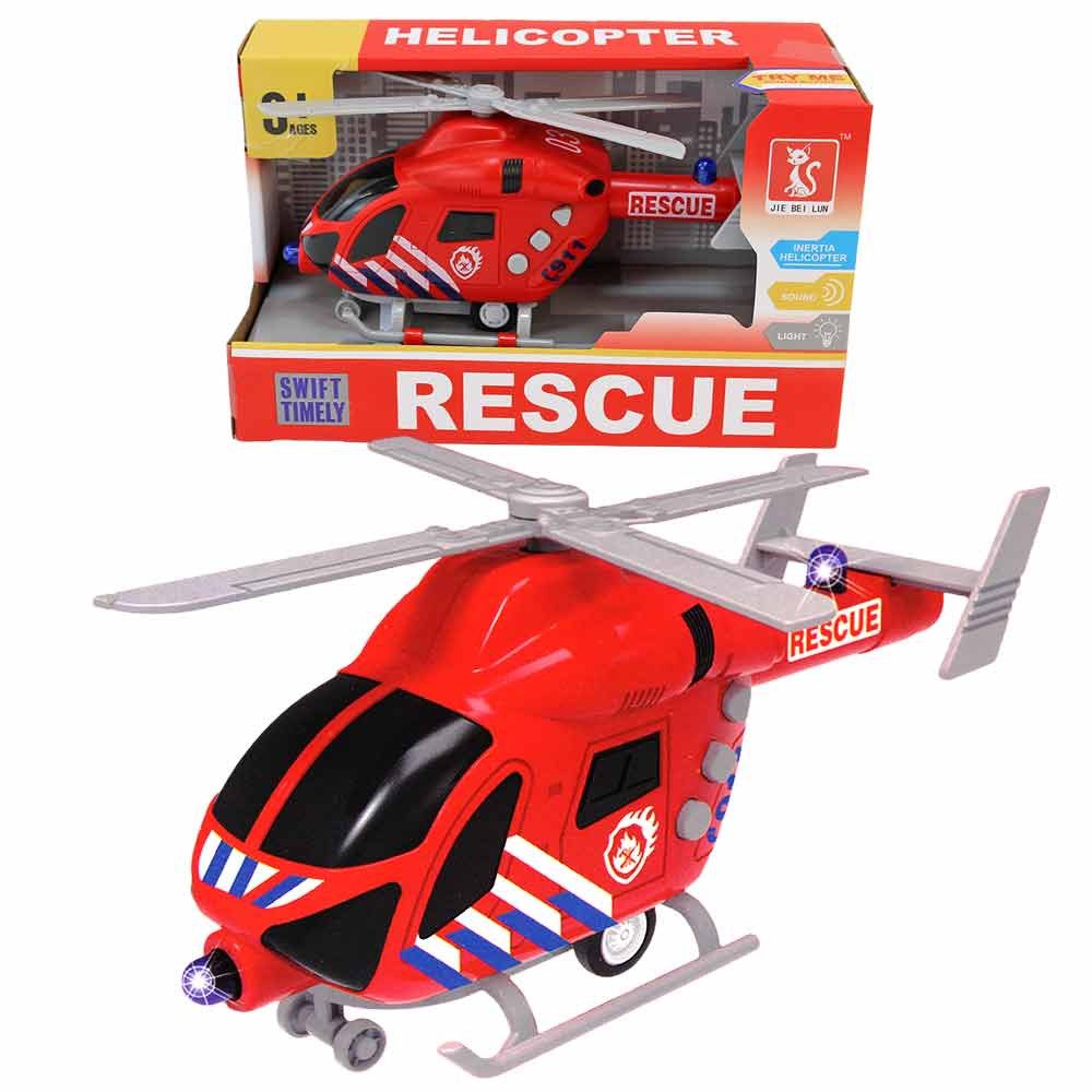 Jonotoys Spielzeug-Hubschrauber Feuerwehr-Hubschrauber Spielzeug mit Licht günstig online kaufen