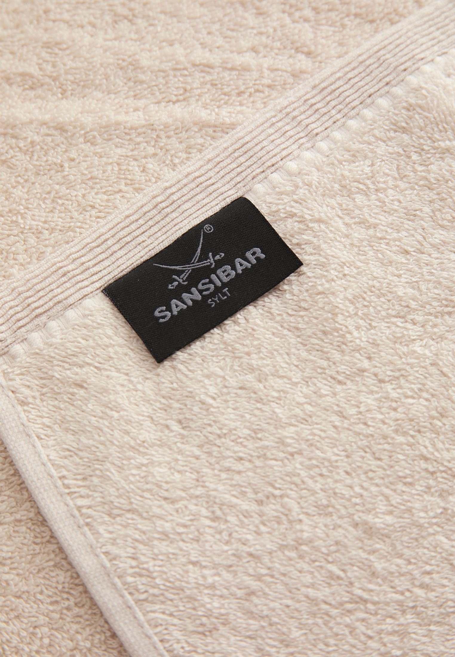 Sansibar Sylt Duschtuch Sansibar Sylt Badetuch Saunatuch Frottier-Serie „Classic“, mit hochwertiger Sansibar Säbel-Stickerei – Bild 3 von 4