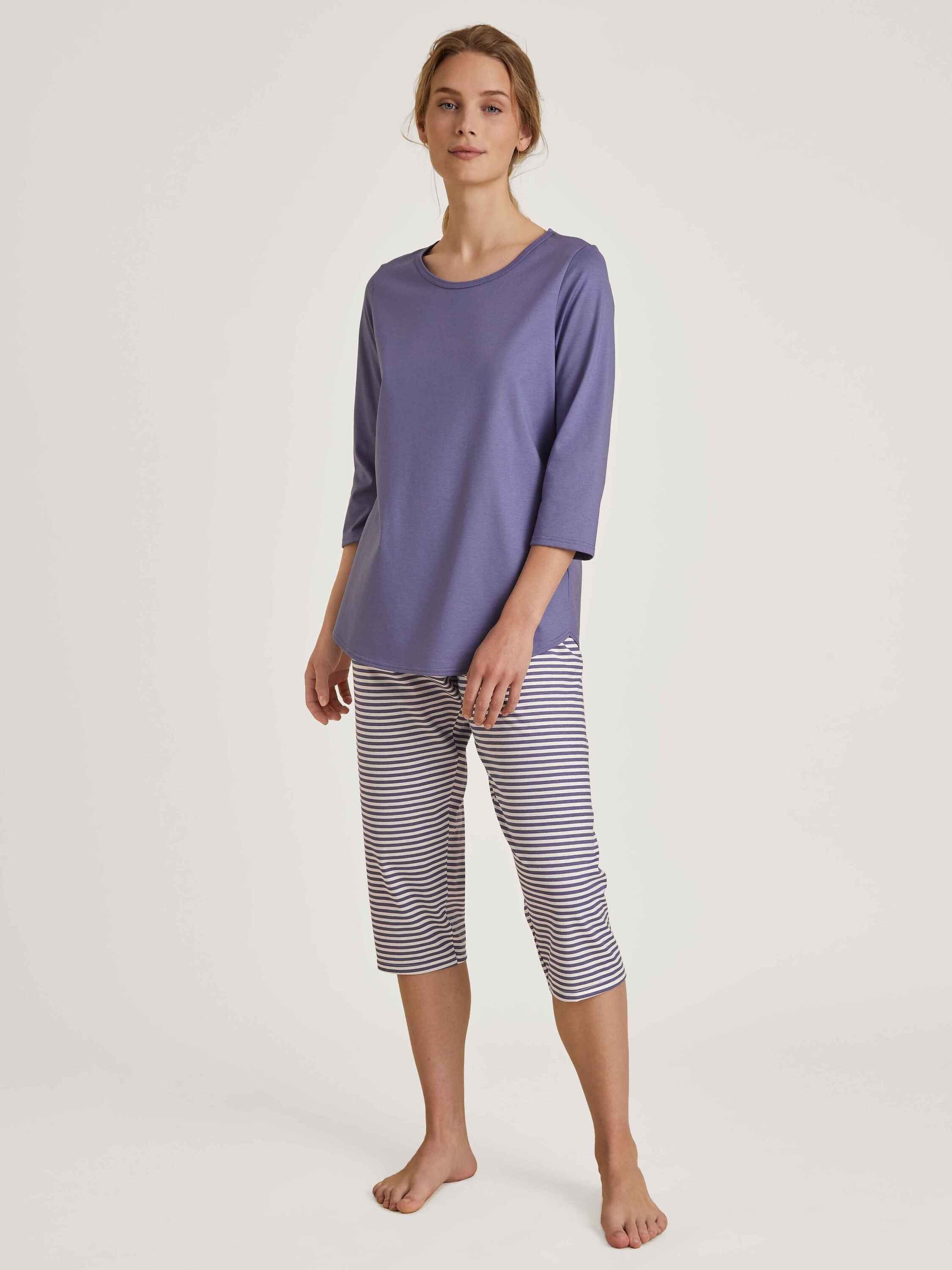 CALIDA Capri-Pyjama 3/4-Pyjama (2 tlg) twilight purple