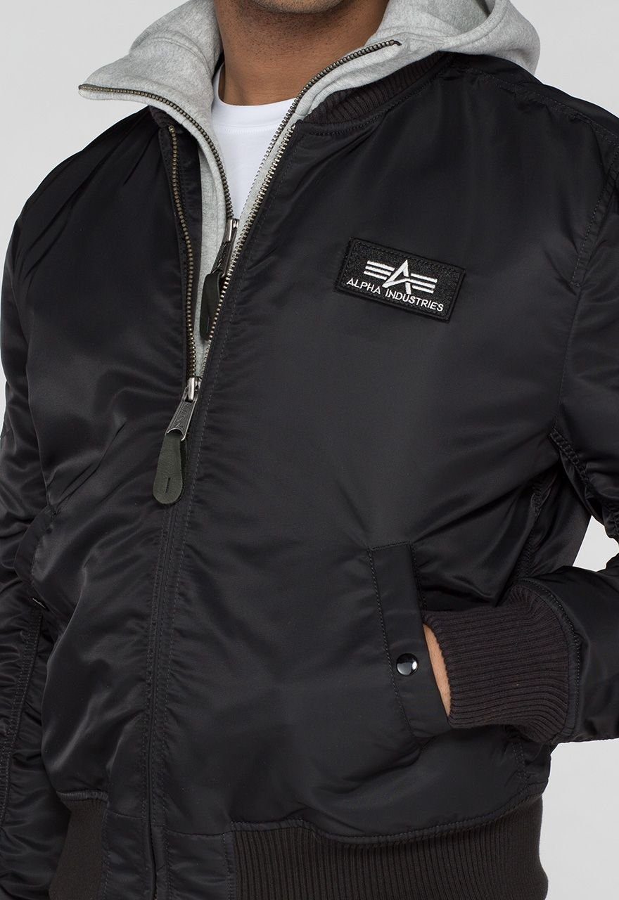 black/grey Alpha Kurzjacke Industries Ma-1 Se D-Tec