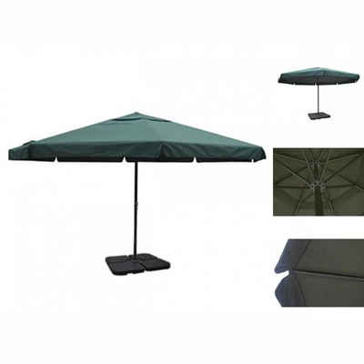 vidaXL Sonnenschirm Sonnenschirm Aluminium grün mit Schirmständer