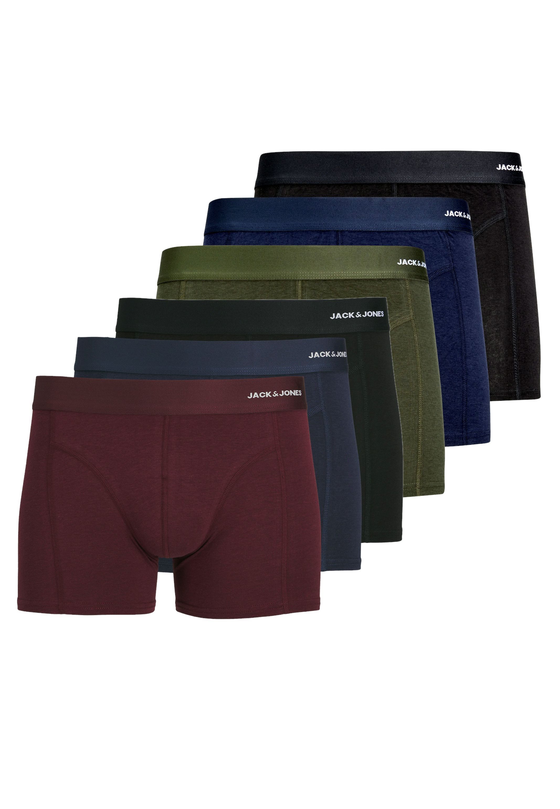 Jack & Jones Retro Boxer 6er Pack Jacbasic (Spar-Set) Retro Short / Pant - günstig online kaufen