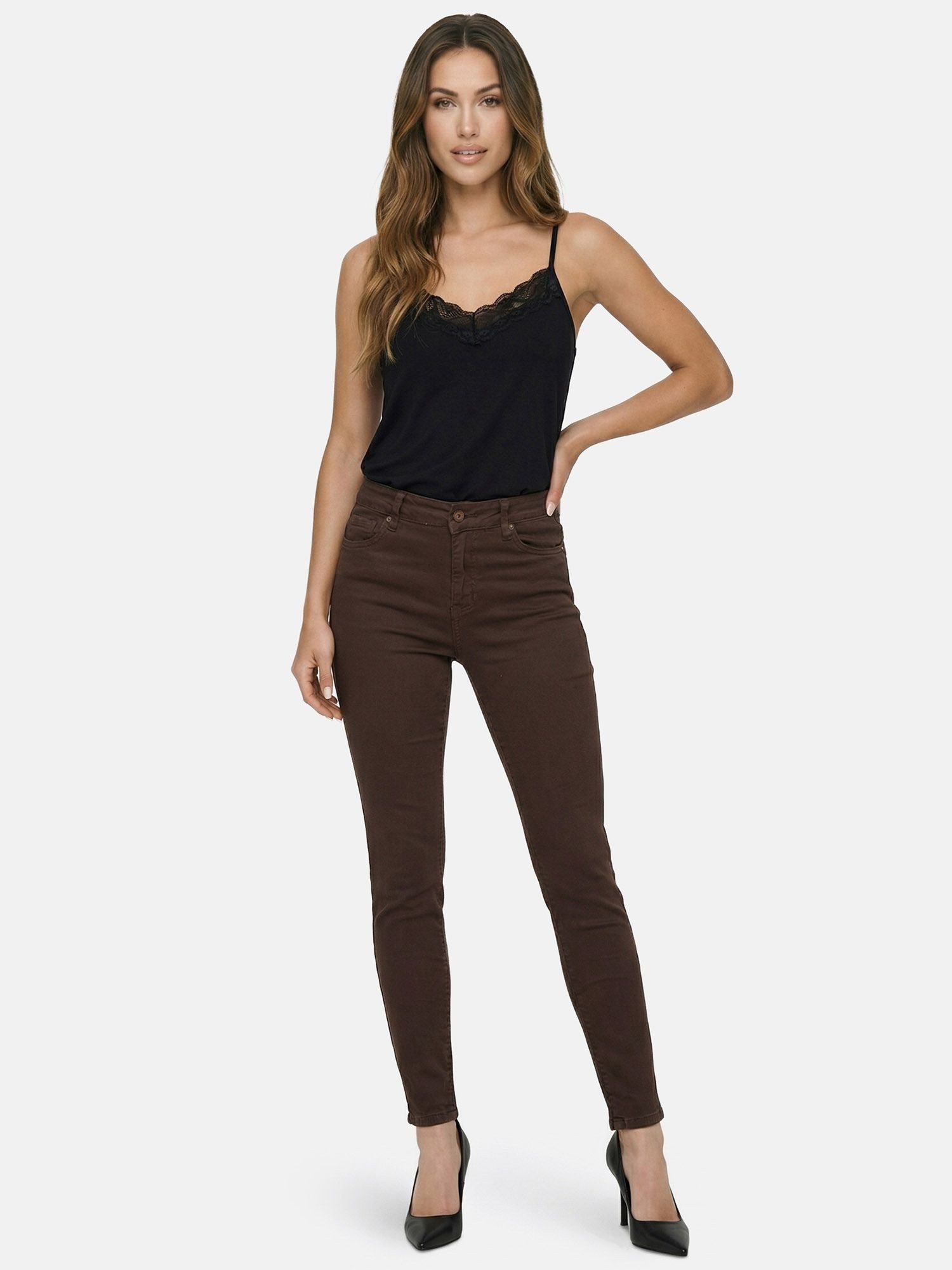 Tazzio High-waist-Jeans F138 Damen Skinny Fit Jeanshose günstig online kaufen