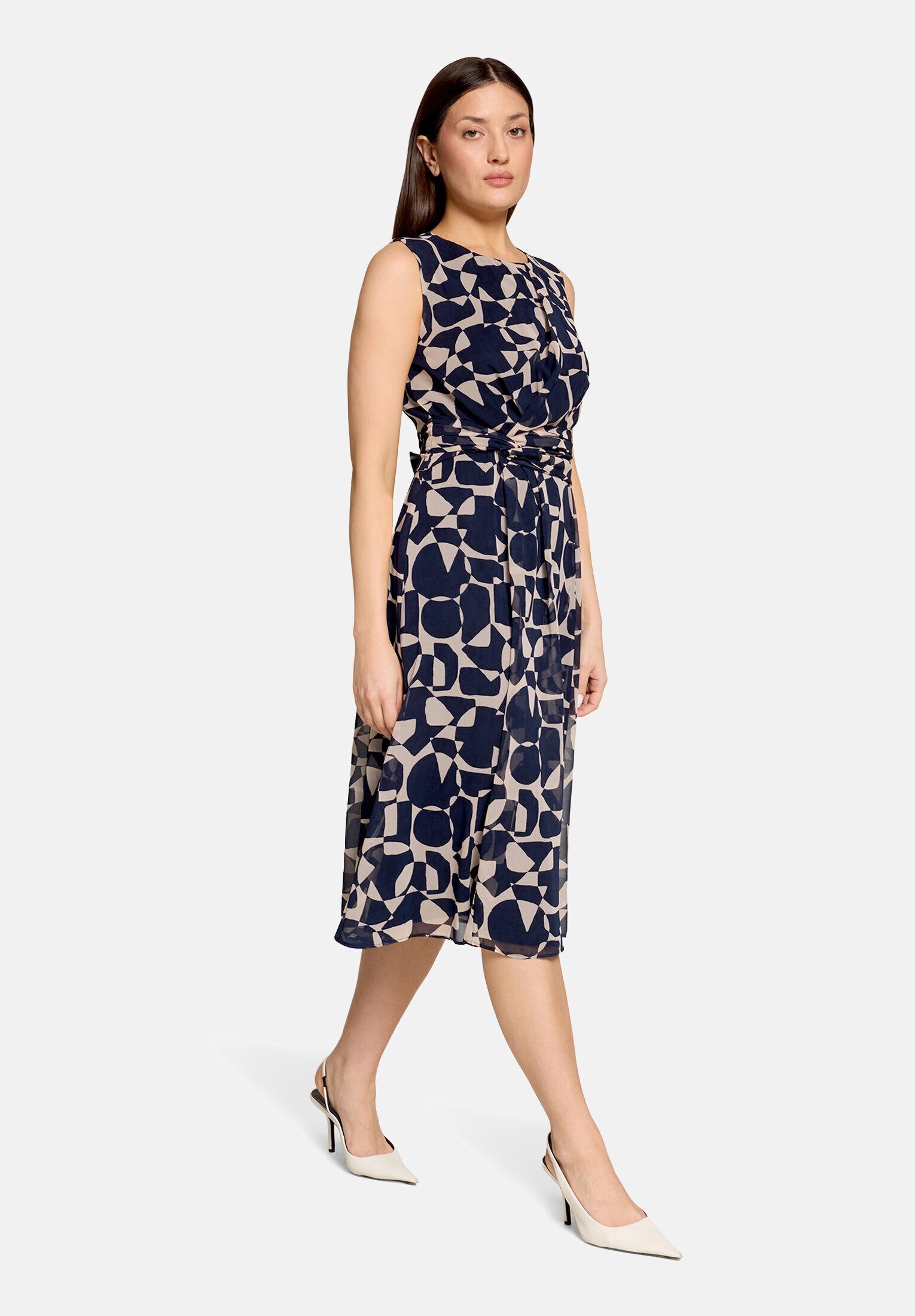 Betty&Co Chiffonkleid Damen ohne Arm