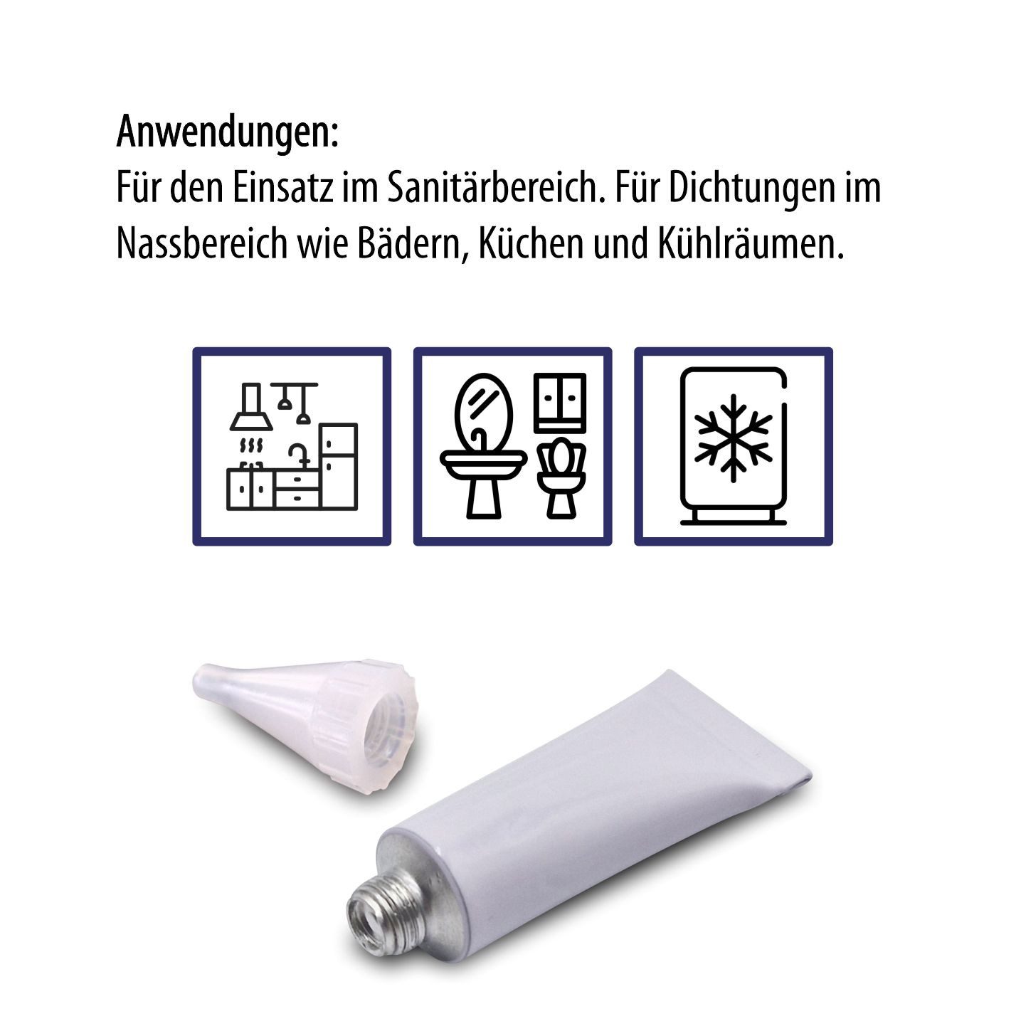 Ravensberger Chemie Silikon E Essigvernetzt – Sanitärsilikon Transparent 5 ml Mini-Tube, Silikon, gebrauchsfertig, Sanitärsilikon – Mini-Tube – ideal für kleine – Bild 3 von 5