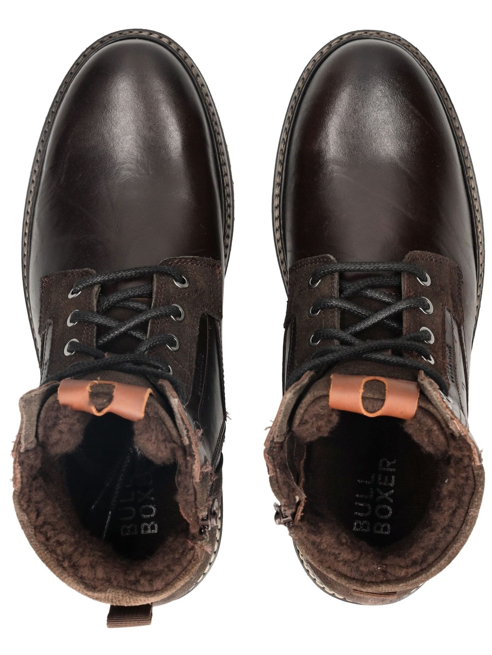 Bullboxer Stiefelette Leder/Textil . Schnürstiefelette