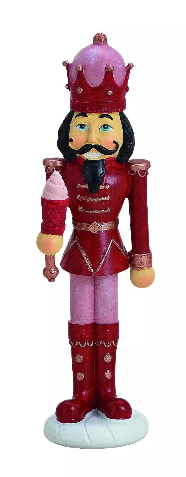 Weihnachtsfigur Nussknacker König Nostalgie Deko Figur Weihnachts Skulptur Krone