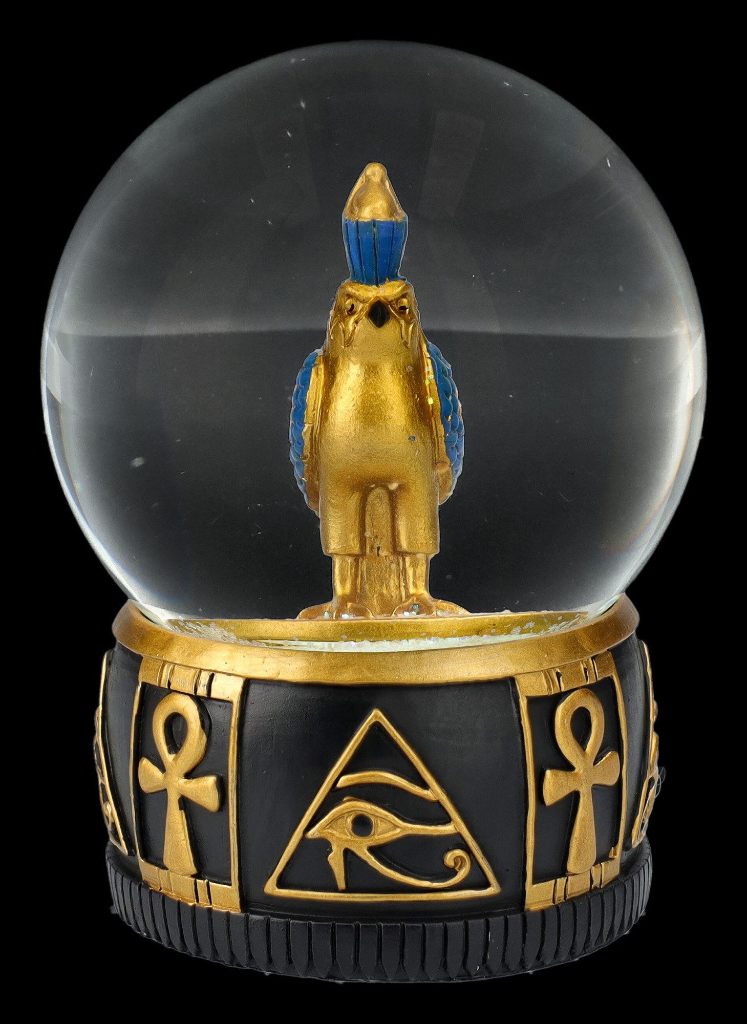 Figuren Shop GmbH Schneekugel Schneekugel - Horus - Mythologie ägyptische Dekoration Götterdeko