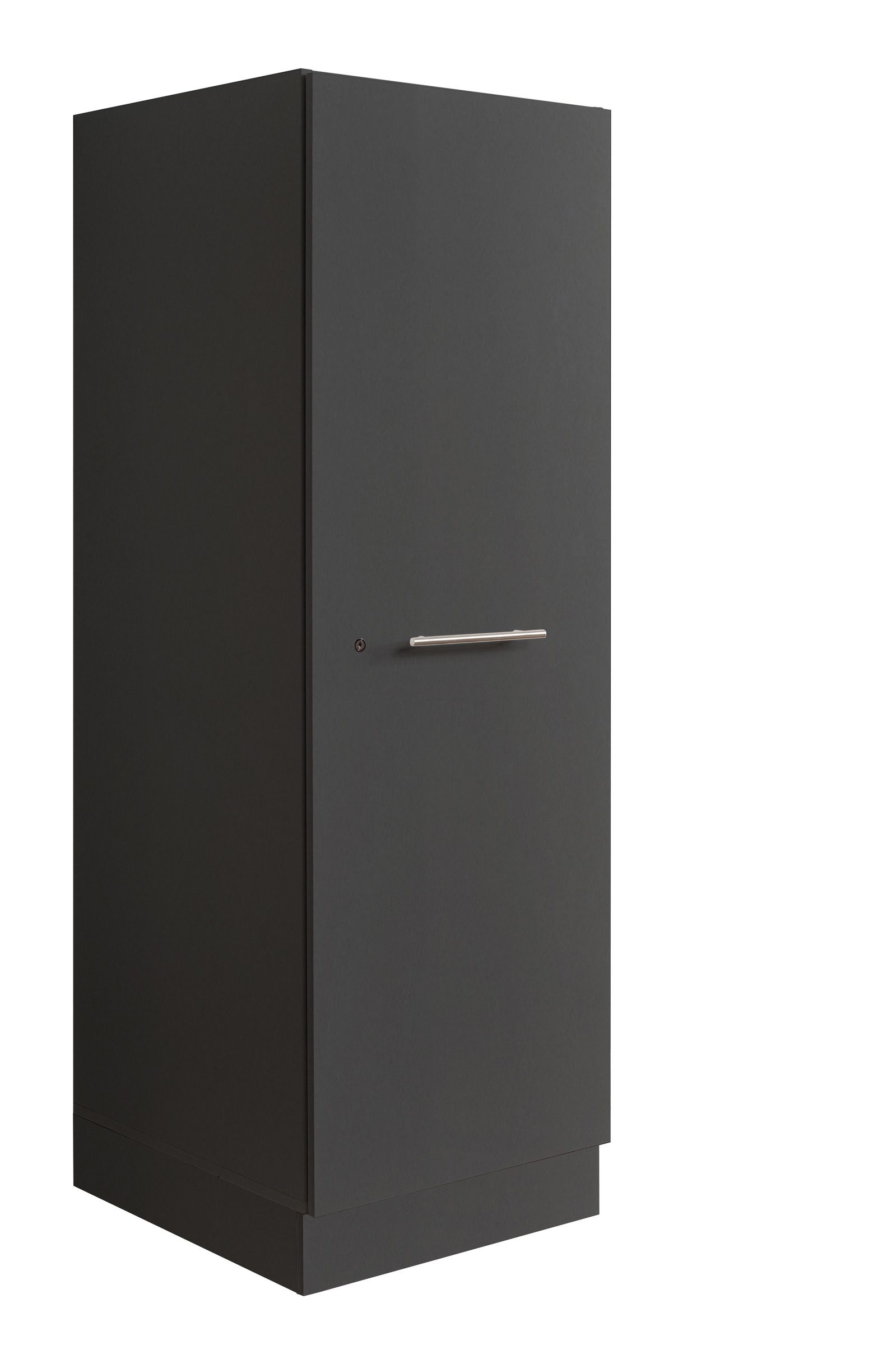 freiraum Stauraumschrank LAUNDREEZY in anthrazit, Holzwerkstoff - 50x162x67,5cm (BxHxT)