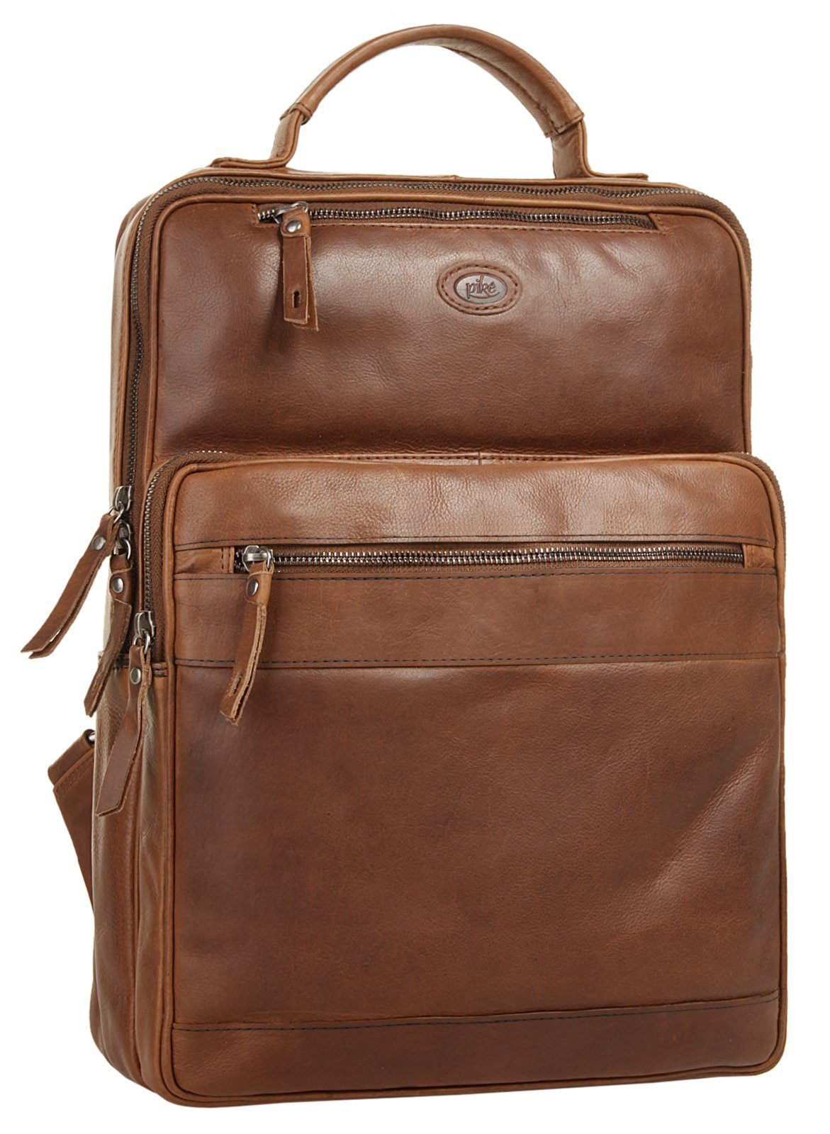 Piké Laptoprucksack, echt Leder
