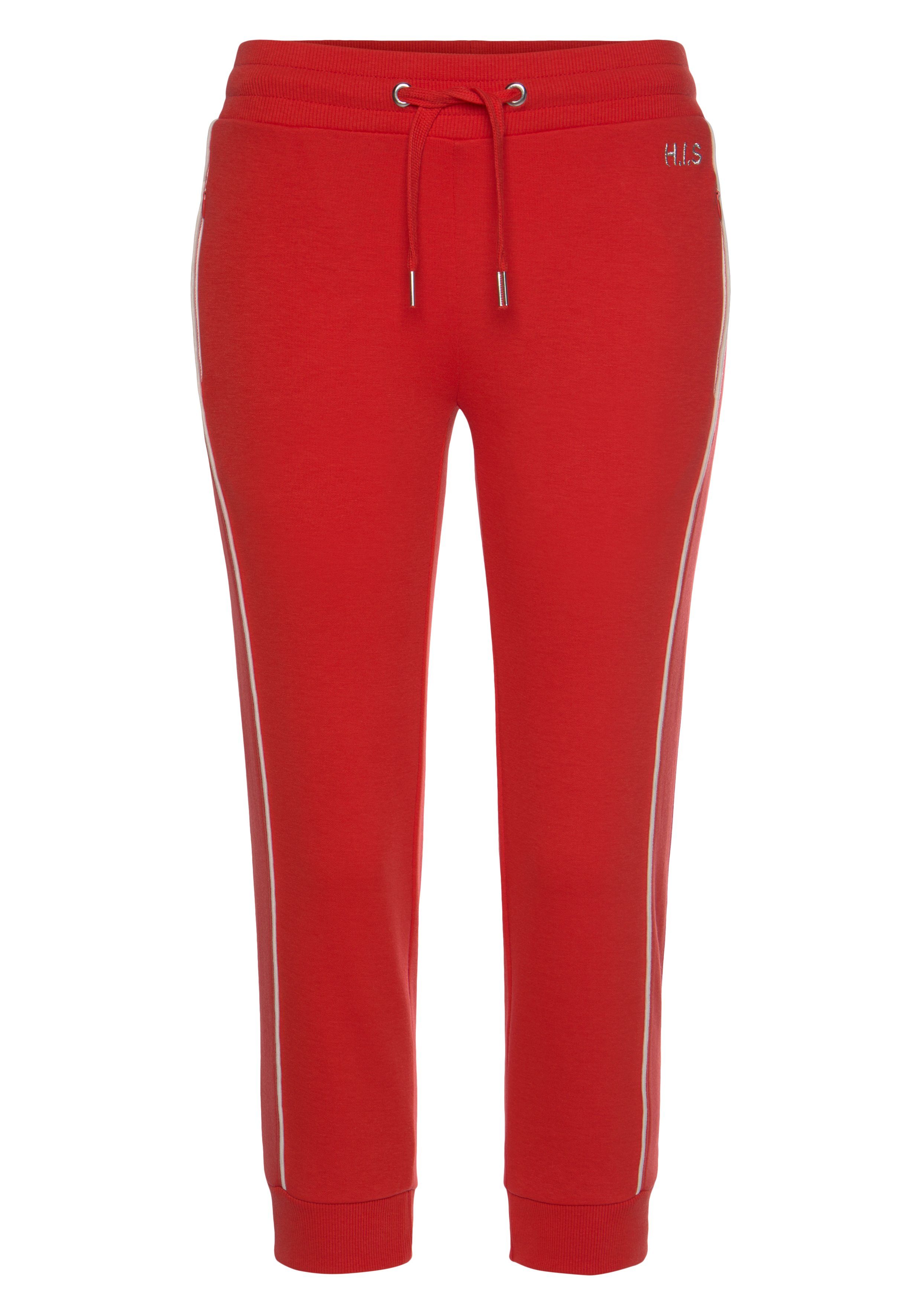 H.I.S Caprihose, mit seitlichen Piping, Loungewear günstig online kaufen