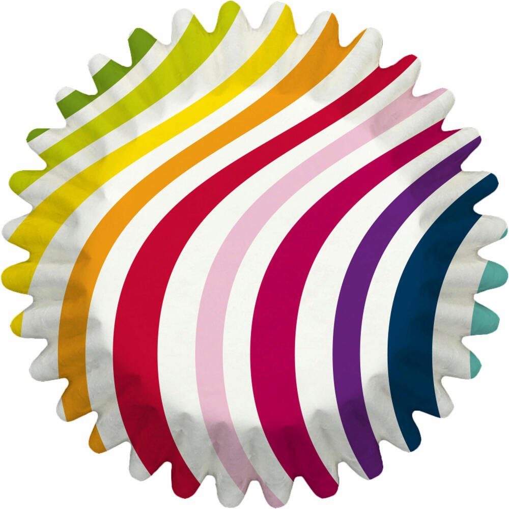 Birkmann Muffinform Mini-Papierbackförmchen Regenbogen Ø 4.5 cm