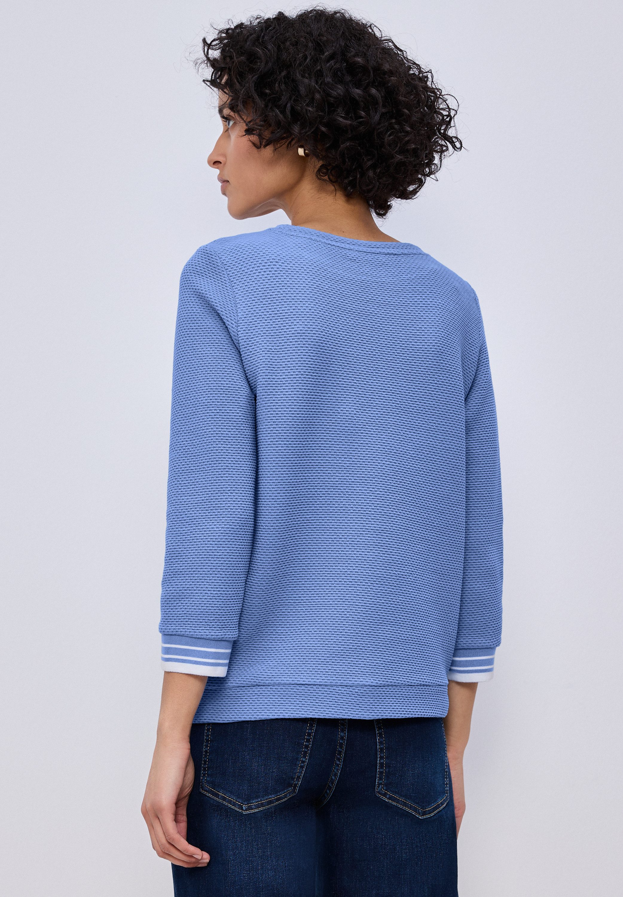 STREET ONE 3/4-Arm-Shirt mit U-Boot-Ausschnitt günstig online kaufen