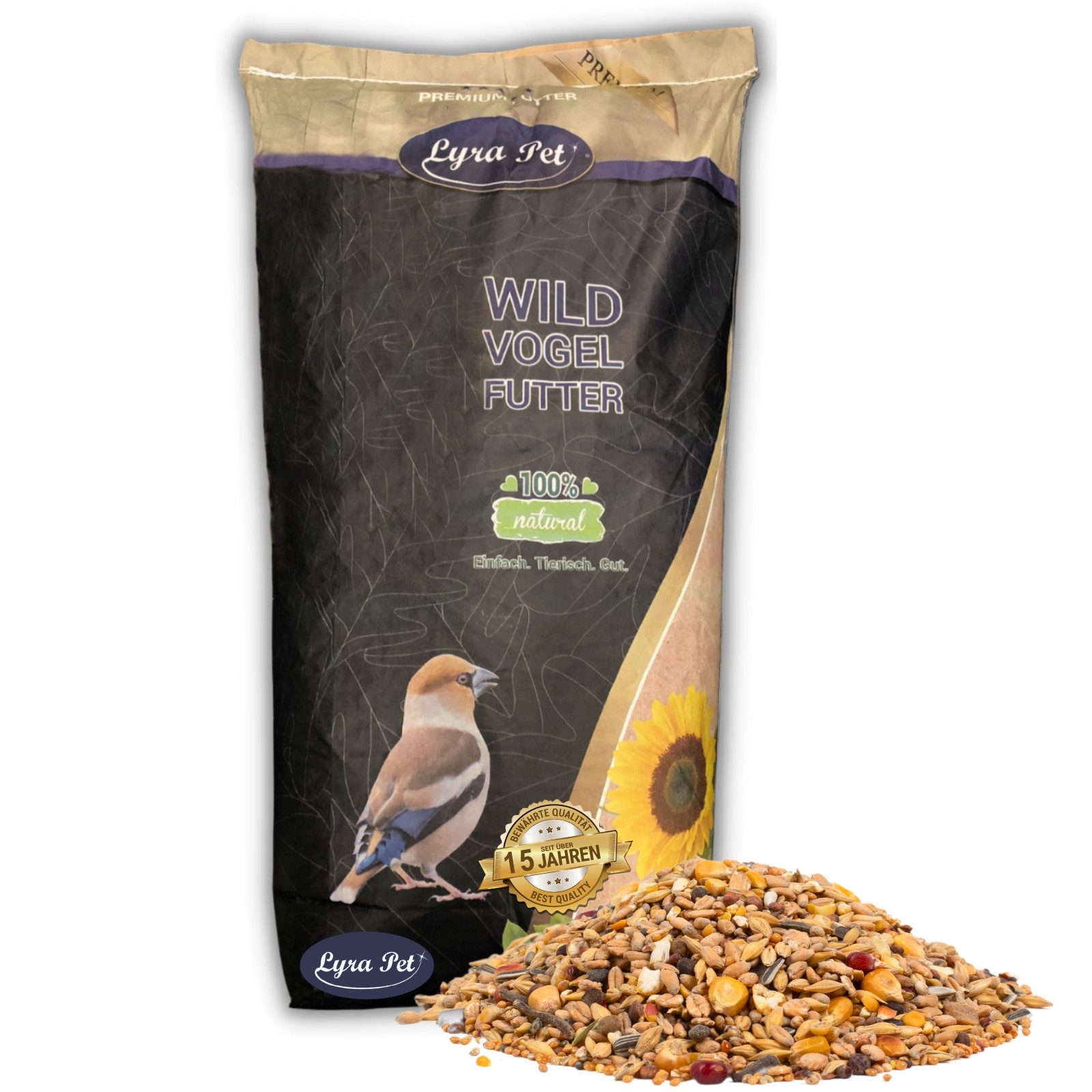 Lyra Pet 10 kg Lyra Pet® Streufutter aus 29 Komponenten Vogelfutter, für: Wildvogel