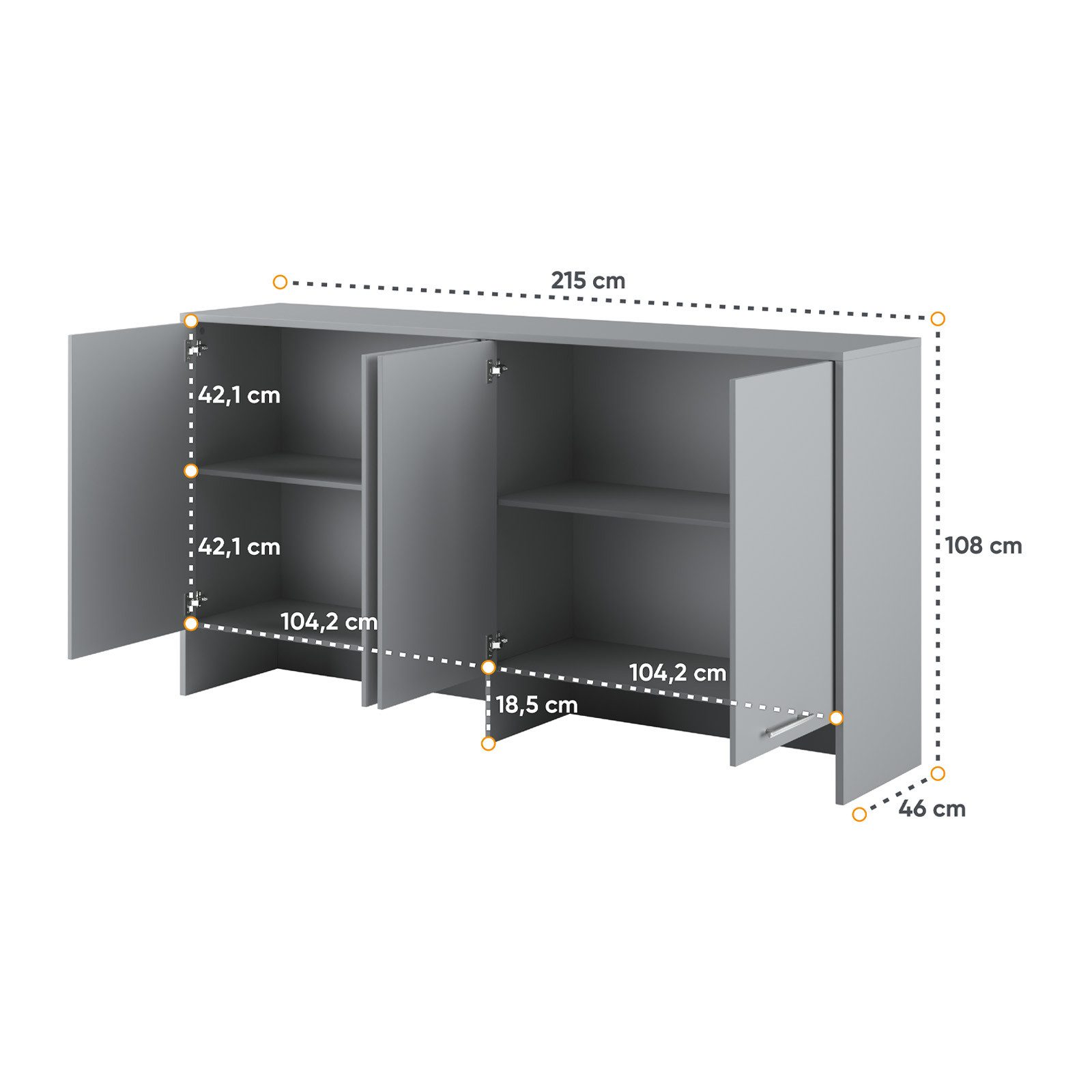 HAUSELEMENT Aufsatzschrank CP-11 LENART CONCEPT PRO für Schrankbett CP-06