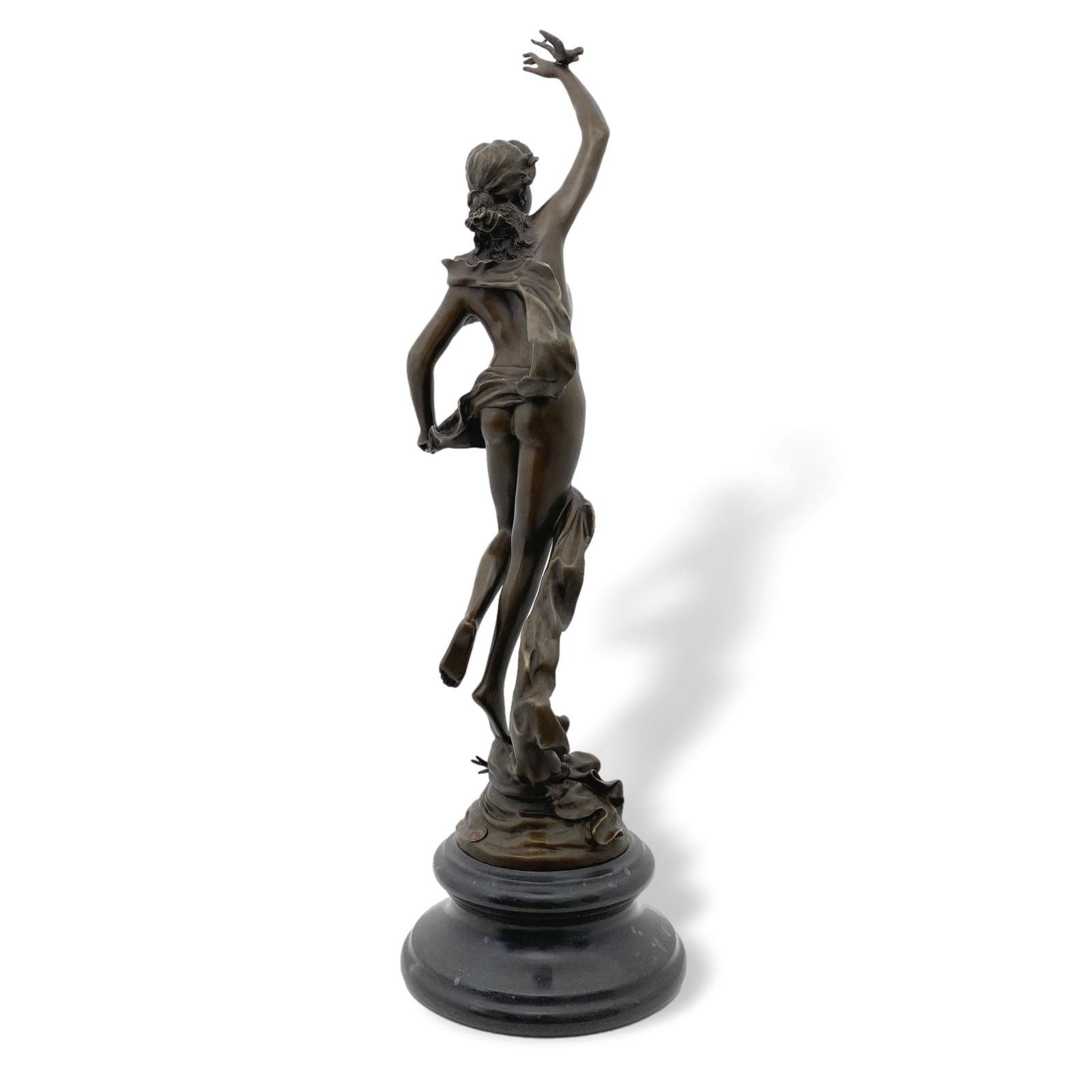 Aubaho Skulptur Bronzeskulptur Antik-Stil Bronze Moreau 72cm Re Akt Kopie Figur nach 
