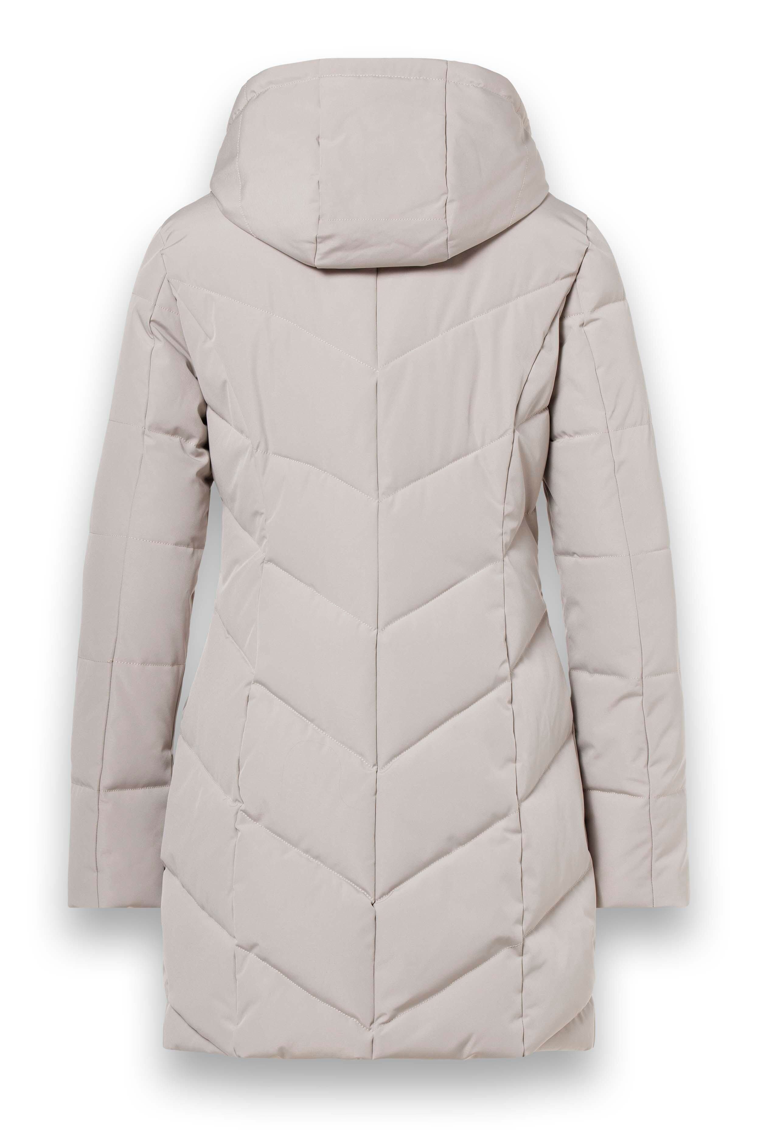 District Wintermantel Zodiac (mit Kapuze, warm, wasserabweisend) beige Dame günstig online kaufen