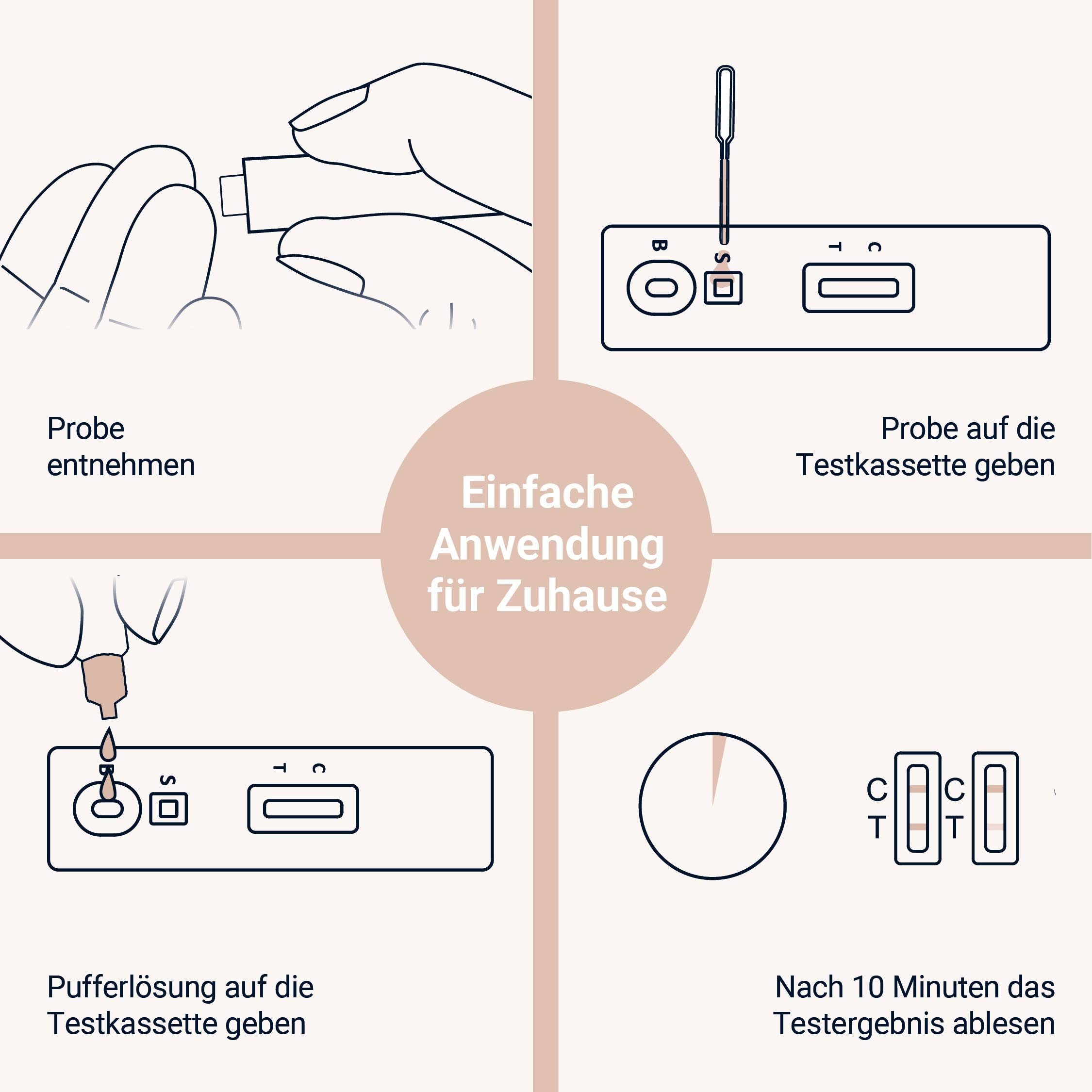 ASPILOS Hämoglobin-Schnelltest Leber Selbsttest für Zuhause in 10 Minuten - ALT & AST, 1-tlg., Bluttest, selbst durchführbar, Lebergesundheit, Transaminasespieg – Bild 4 von 5