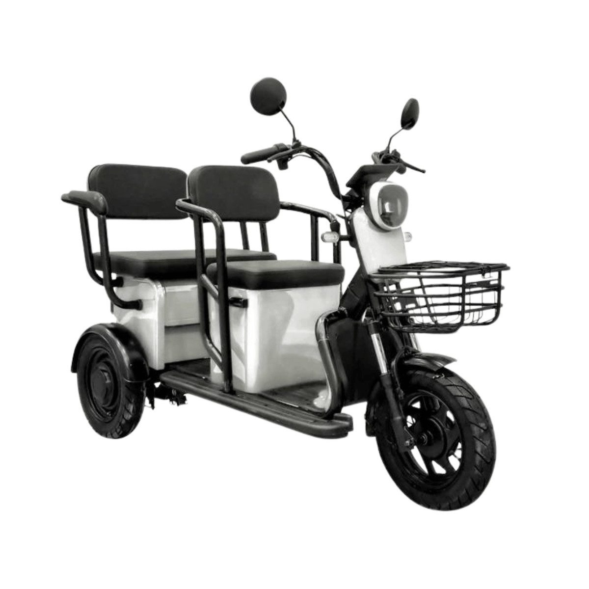 Volta E-Motorroller Elektro-Seniorenmobil Volta Apec APM5 Elektro 3-Rad 2-Sitzer, 1000 W, 25 km/h, ca. 40km Reichweite, 160kg Zuladung, Blei-Gel Akku, LED Licht COC