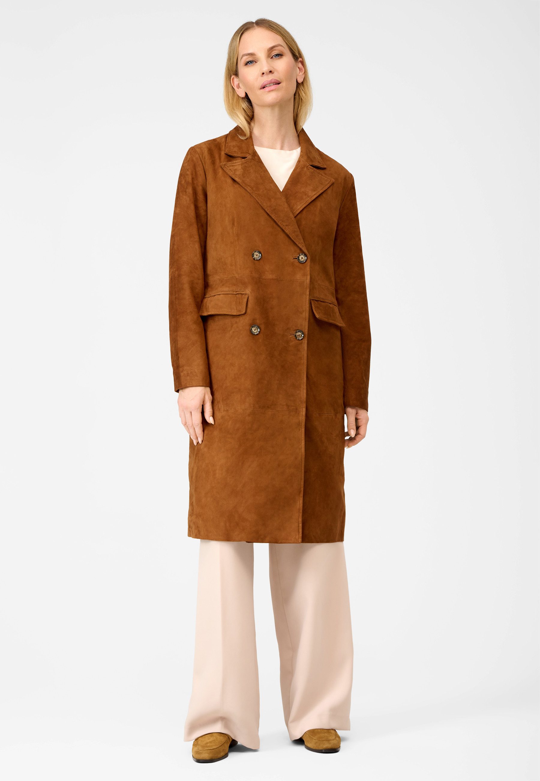 RICANO Ledermantel Monique Hochwertiges Lamm-Nappa-Leder günstig online kaufen