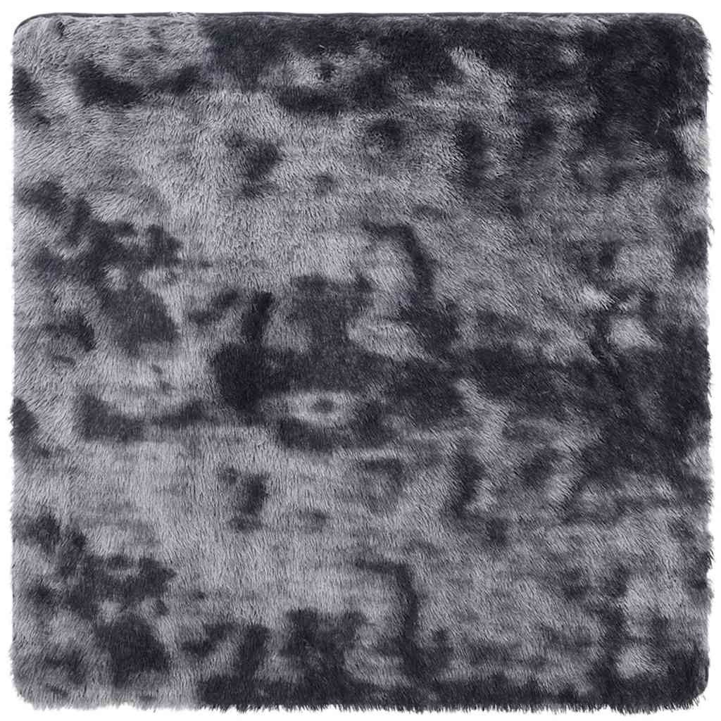 vidaXL Teppich Teppich Shaggy Hochflor NAVARRA Dunkelgrau 120x120 cm Polyes günstig online kaufen