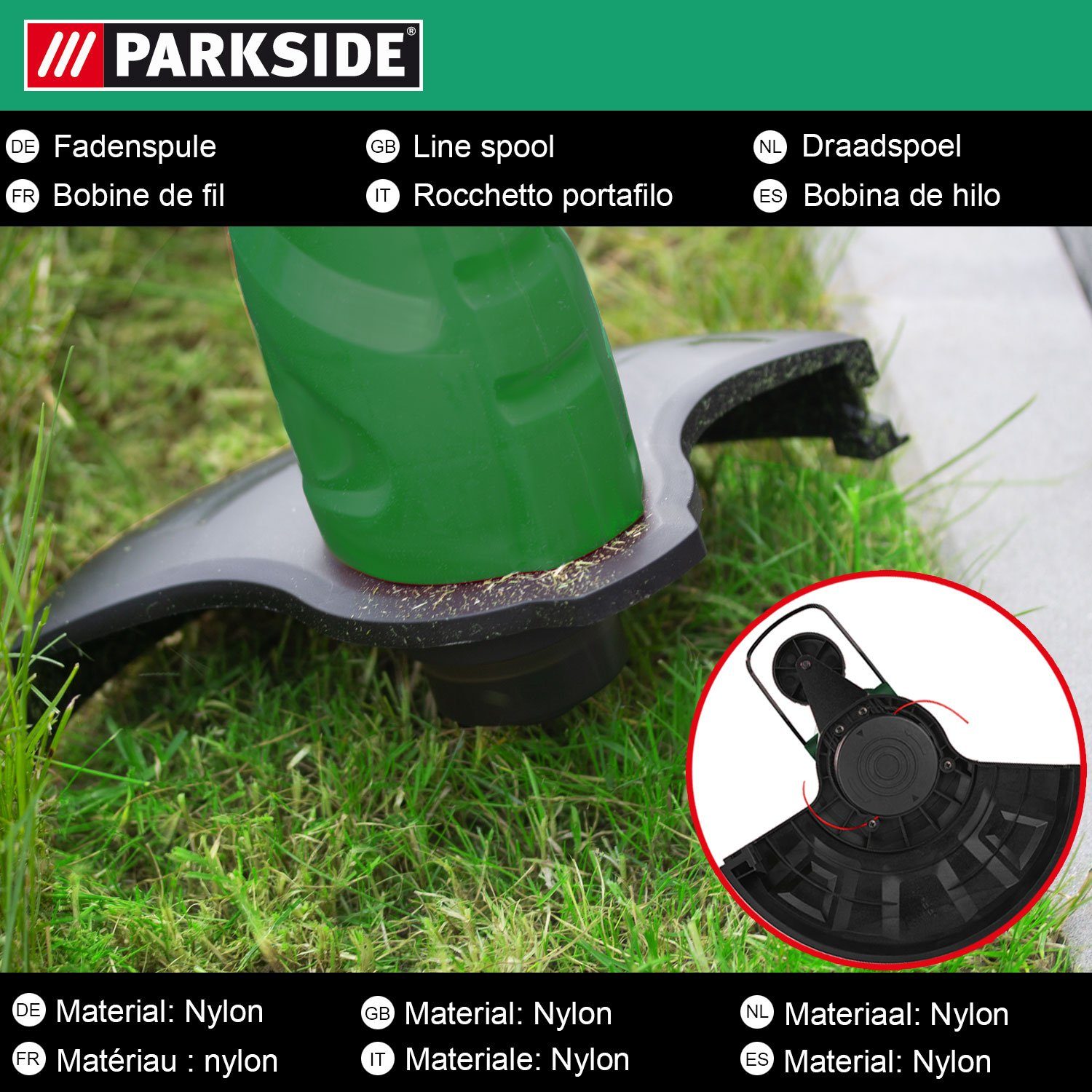 Parkside Rasentrimmer-Ersatzspule Original Fadenspule für LIDL, günstig online kaufen