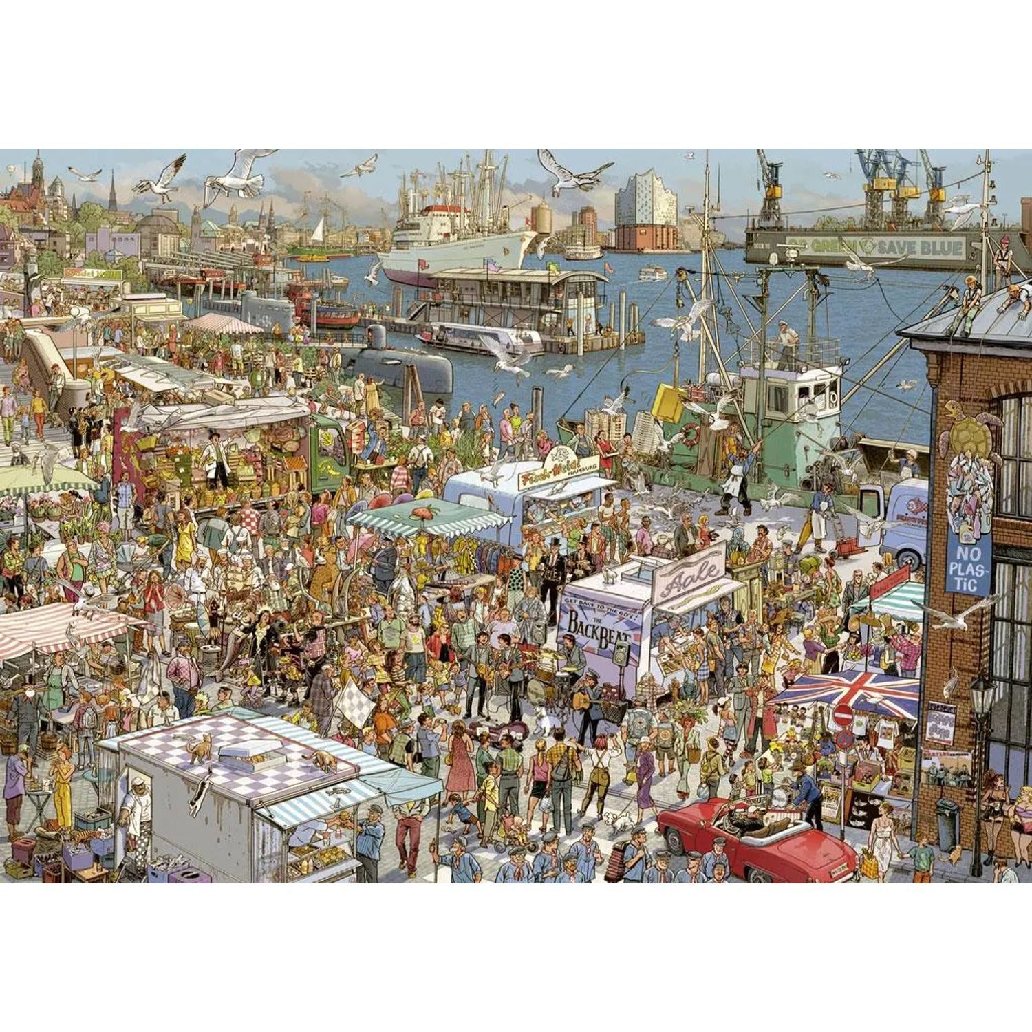HEYE Puzzle Fresh Fish! Puzzle 2000 Teile, 2000 Puzzleteile