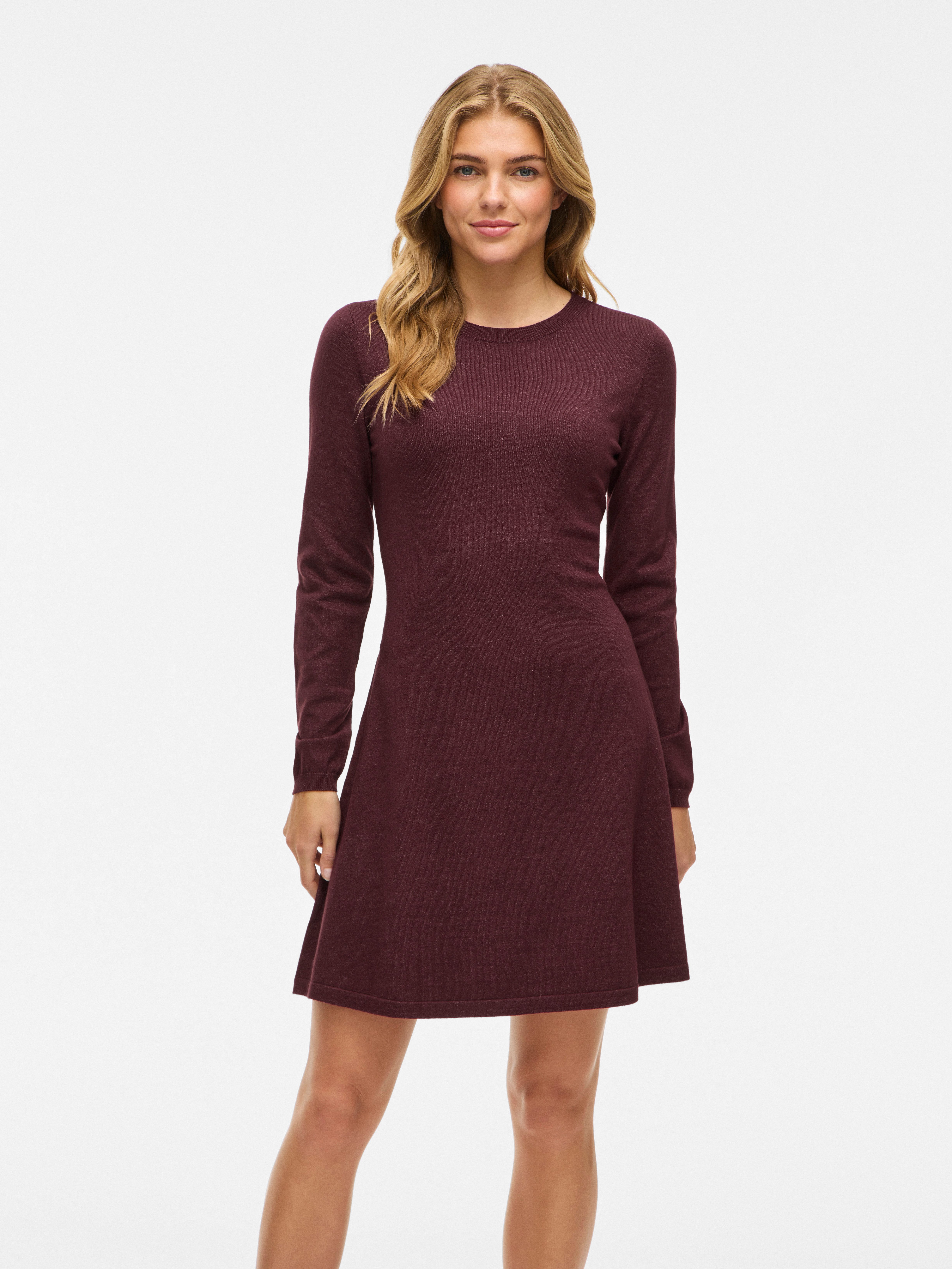 Vila Strickkleid VICOMFY A-LINE O-NECK KNIT DRESS - NOOS günstig online kaufen