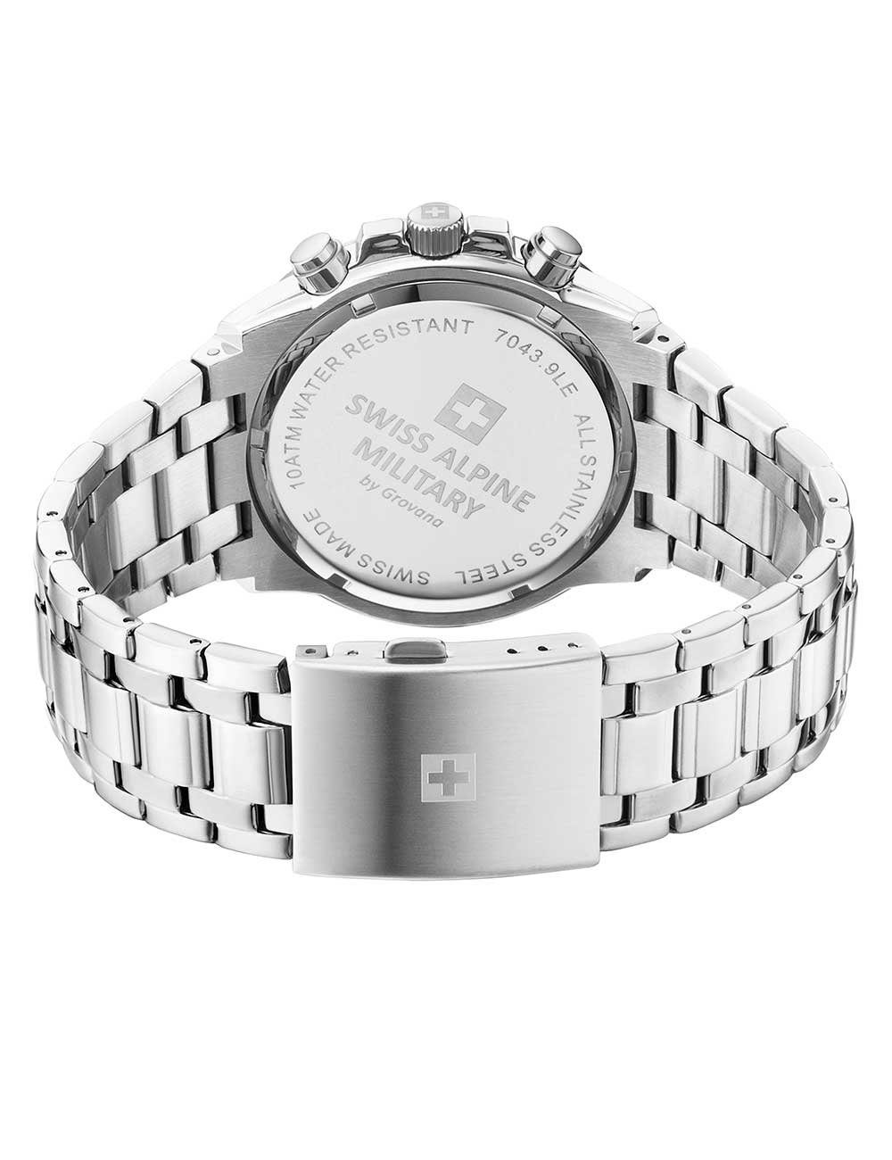 Swiss Alpine Military Quarzuhr Swiss Alpine Military 7043.9137 Chronograph Herrenuhr 46mm 10ATM Swiss Alpine Military 7043.9137 Chronograph Herrenuhr 46mm 10ATM