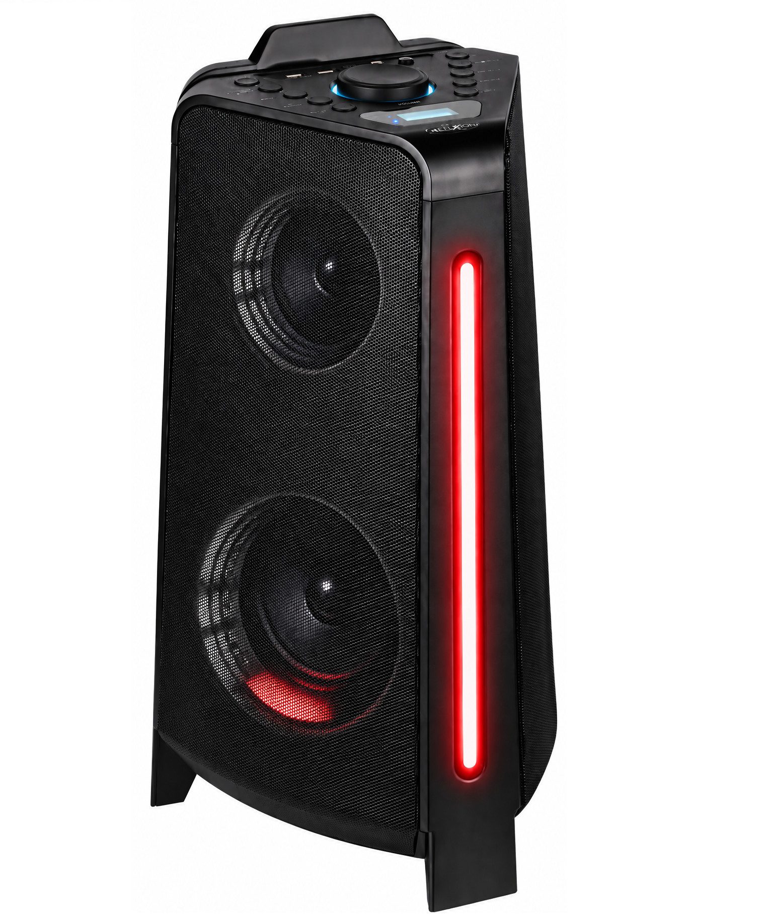 Reflexion PS100BT LED Beleuchtung mit verschiedener Modi-Auswahl Party-Lautsprecher (Bluetooth, 800 W, Bluetooth, Radio, Karaoke, Disco-Licht Effekte, Equalizer)