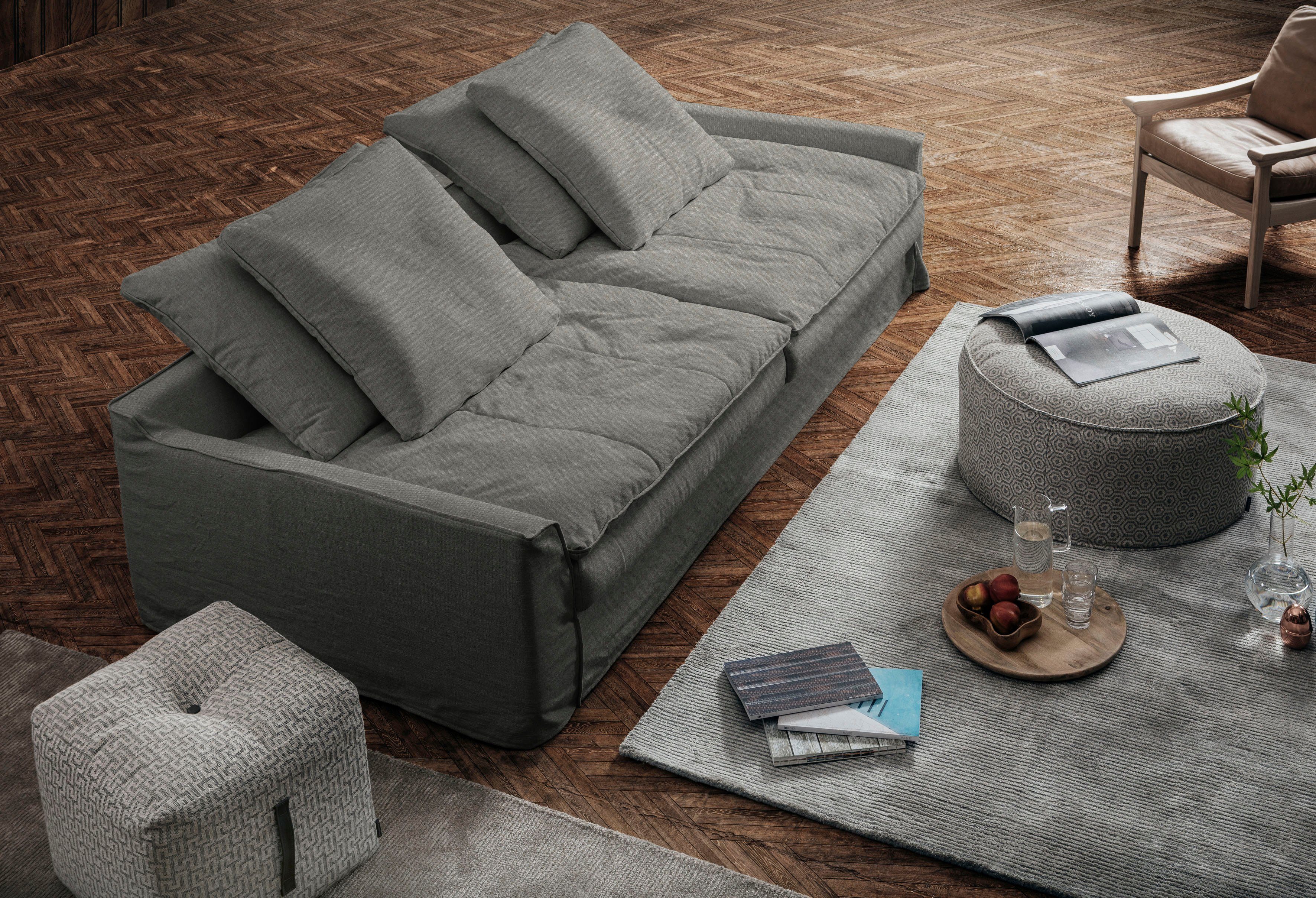 Kissen, Hussenbezug abnehmbarer inklusive waschbarer furninova Big-Sofa 4 und Sake,