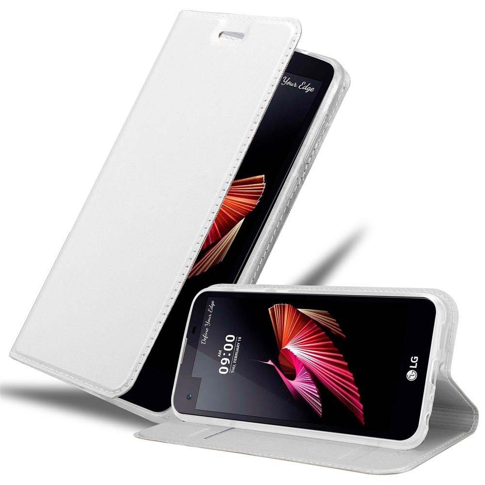 Cadorabo Handyhülle für LG X SCREEN Hülle LG X SCREEN, Schutzhülle Hülle mit Standfunktion, Magnetverschluss und Kartenfach