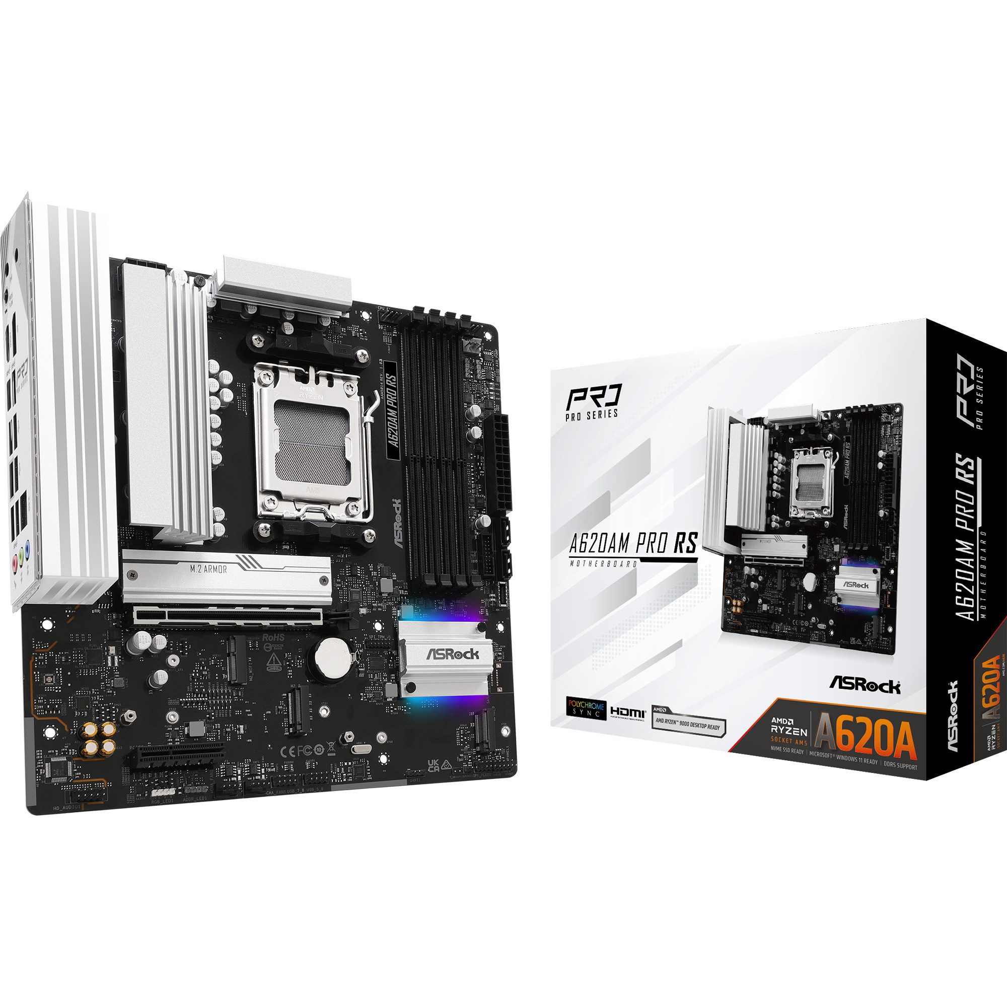 Asrock ASRock A620AM PRO RS, Mainboard Mainboard RGB LED