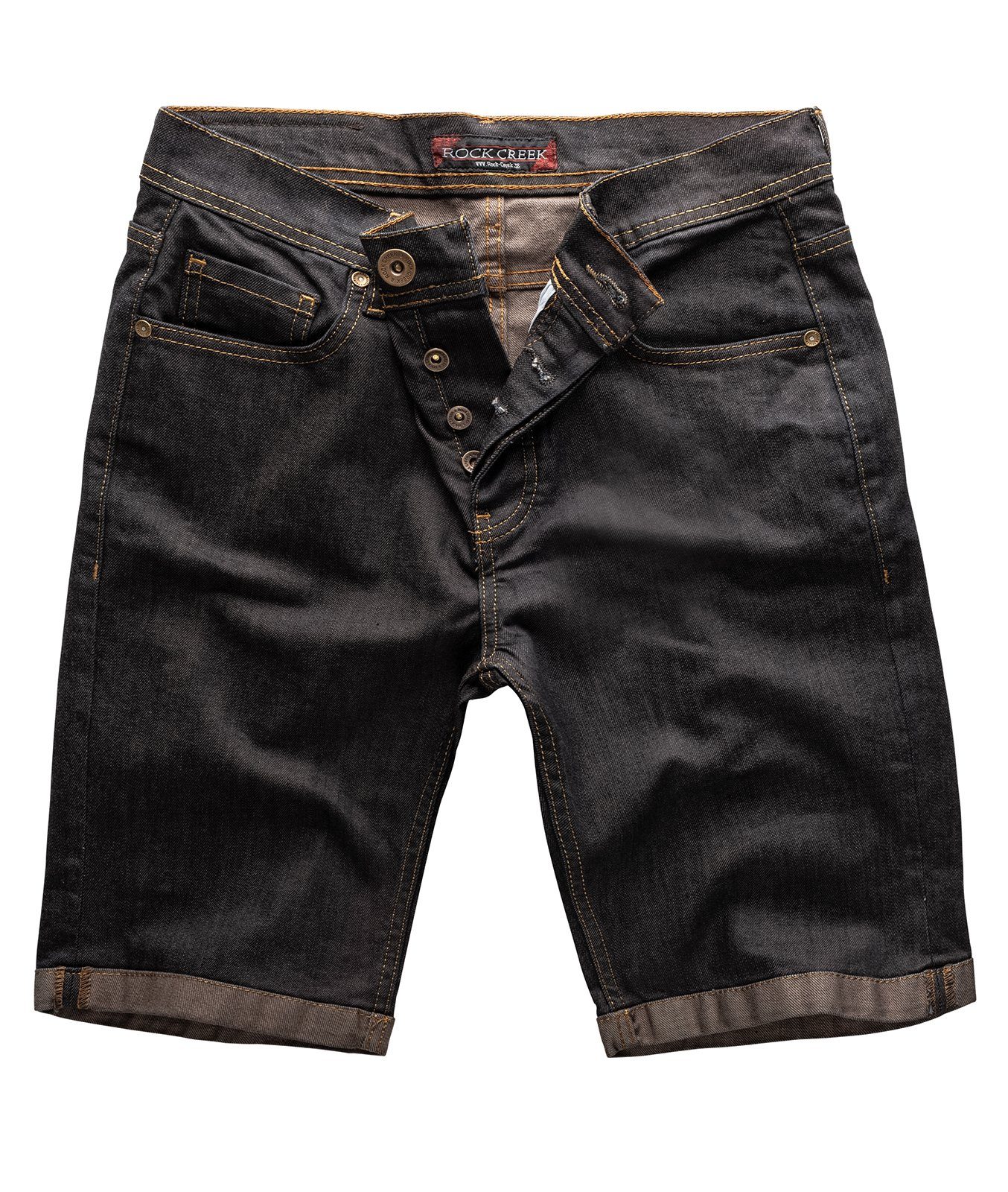 Rock Creek Jeansshorts Dunkelblau Herren Jeansshorts RC-2206