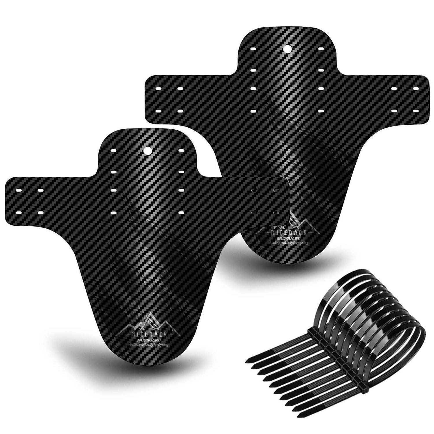 LuxusKollektion Schutzblech Schutzbleche Mountainbike Spritzschutz Mudguard Fatbike Schwarz