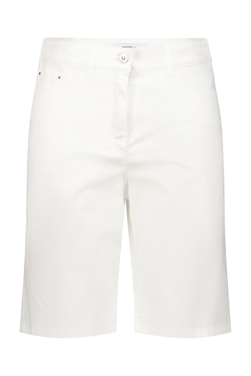 Atelier GARDEUR Straight-Jeans GRETAH-S-90001-1002 Bermuda Comfortable Fit weiß Stretch-Baumwolle mit hohem Tragekomfort