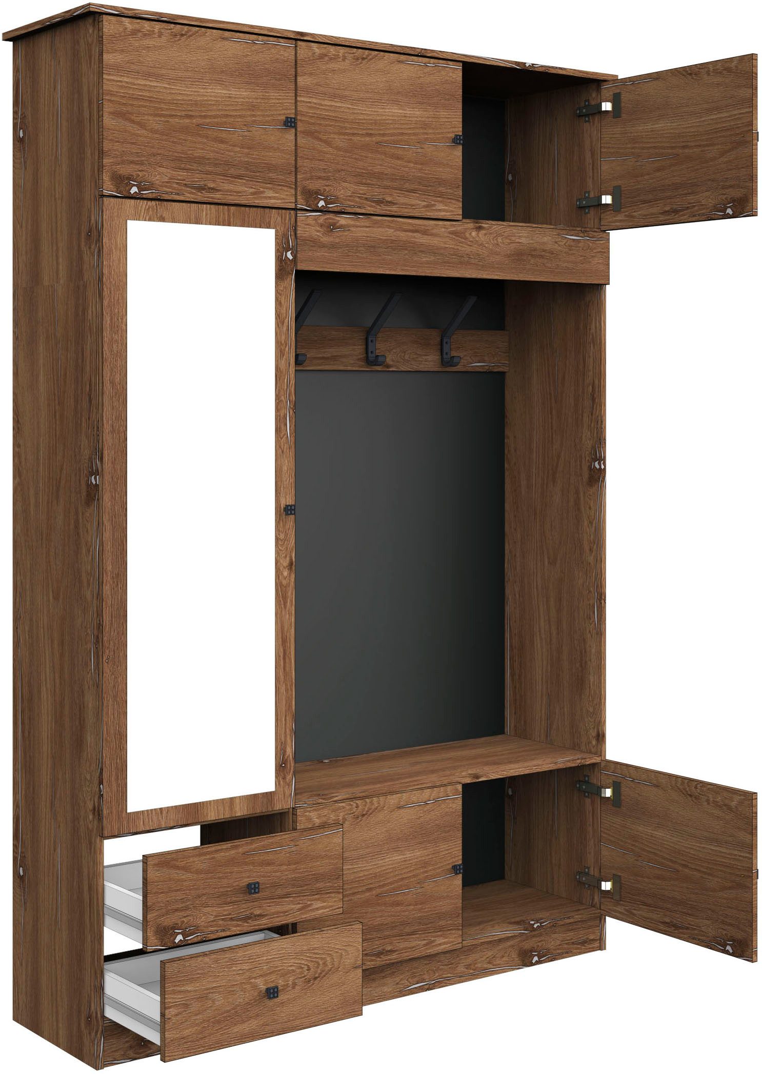 borchardt Möbel Garderobenschrank Kompakta Höhe 202 cm – Bild 3 von 4