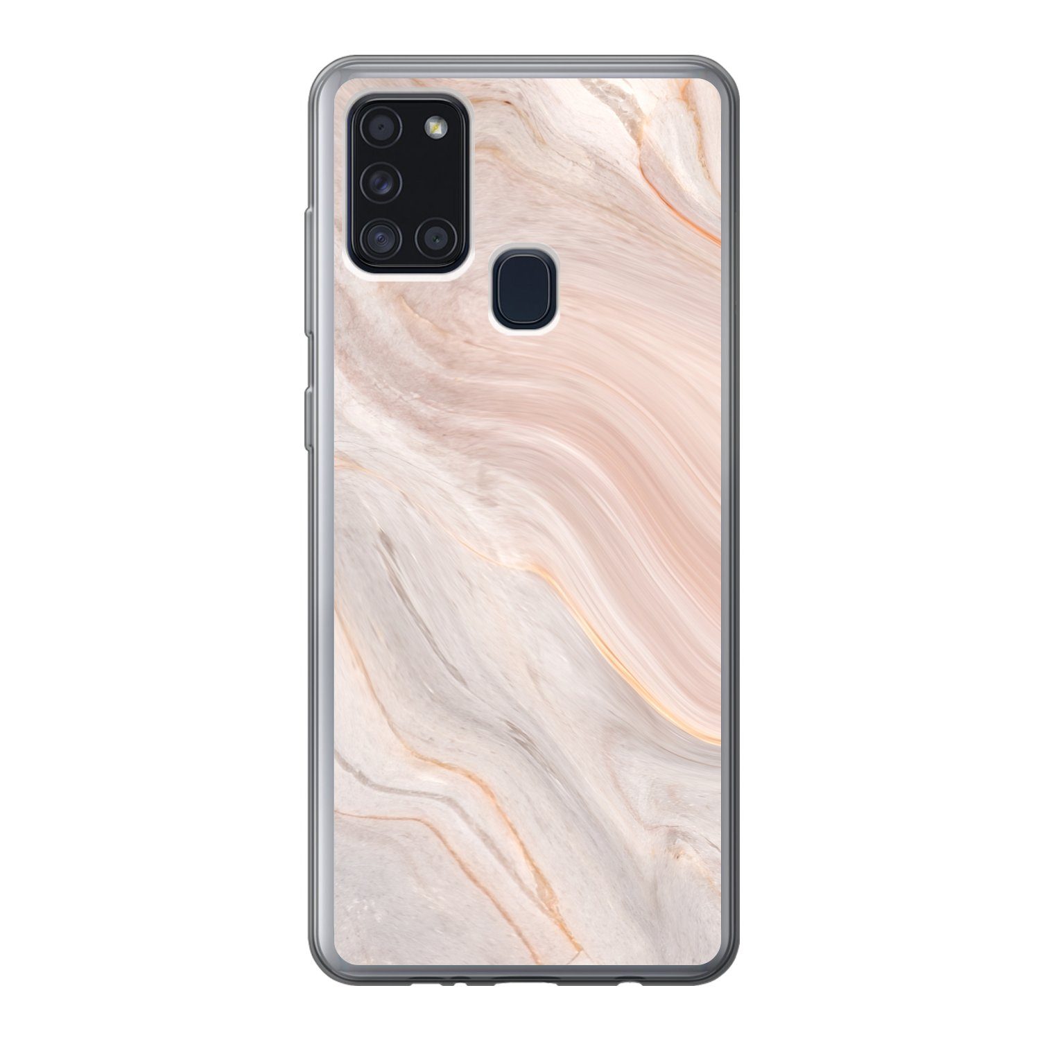 Handyhülle für Samsung Galaxy A21s Marmor - Muster - Pastell - Abstrakt - Marmoro