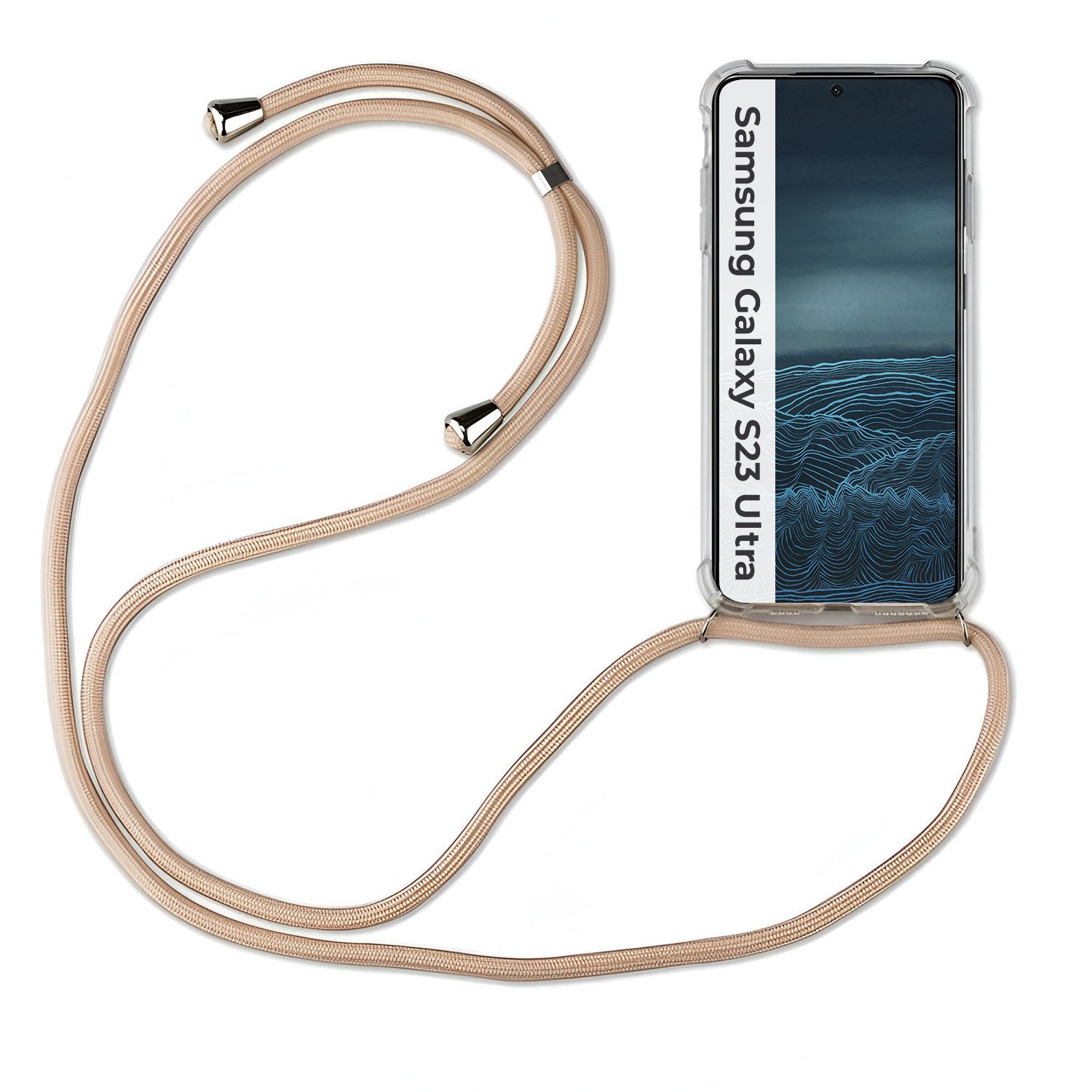 betterfon Handykette für Samsung S21 S22 S23 S24 FE Plus Ultra Handyhülle Band, Hände frei – mit Silikonhülle & Schnur für flexiblen Alltag