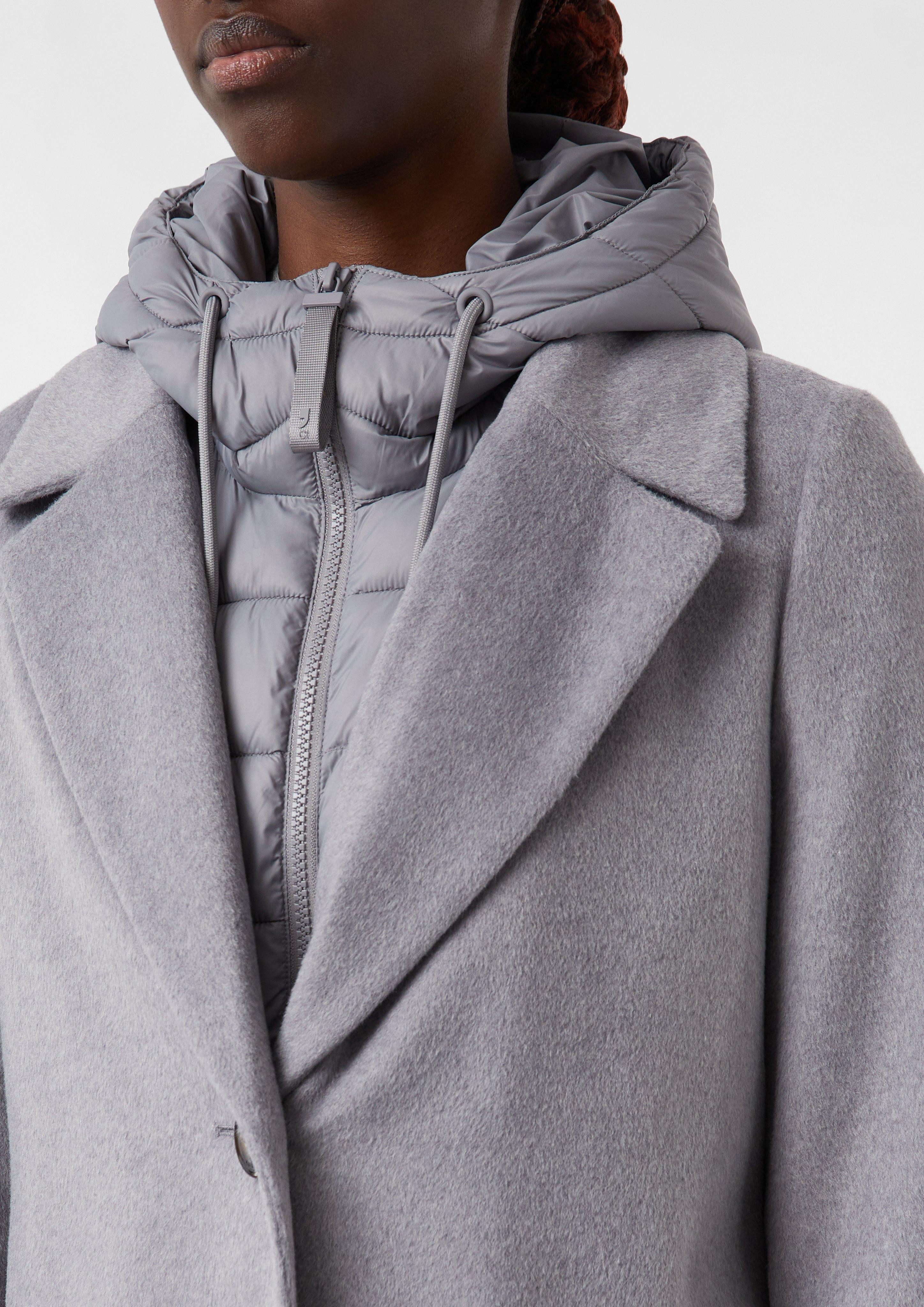 comma casual identity Langmantel Flanell-Mantel mit günstig online kaufen