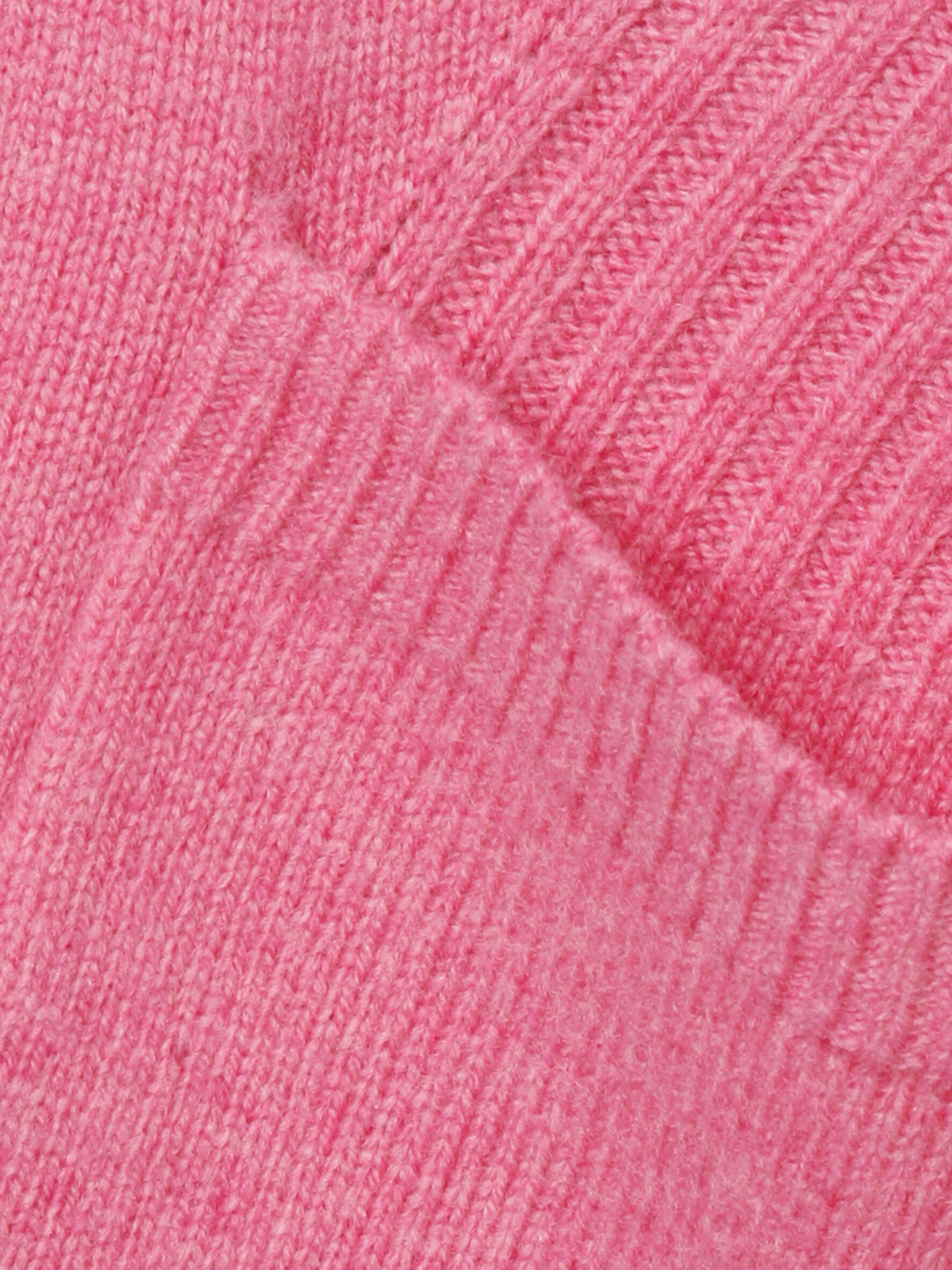 FRAPP Strickjacke mit Seitenschlitzen pink melange